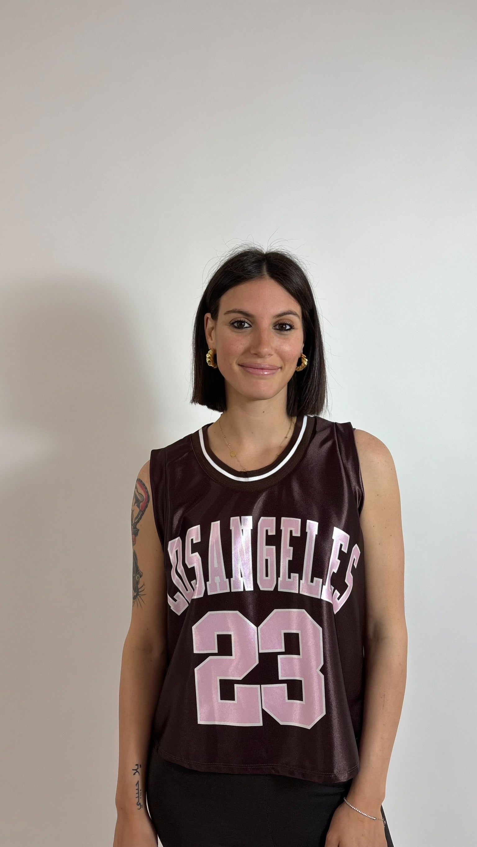 Canotta Basket Lace Choco