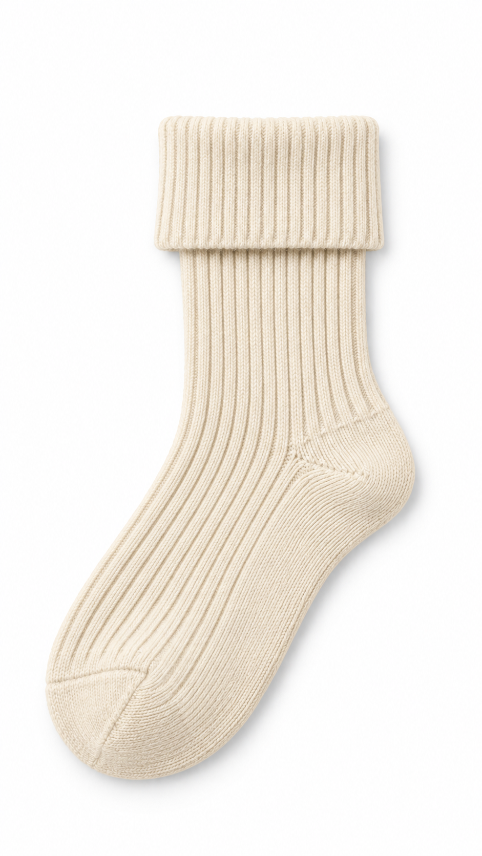 Cashmere Ribbed Socks