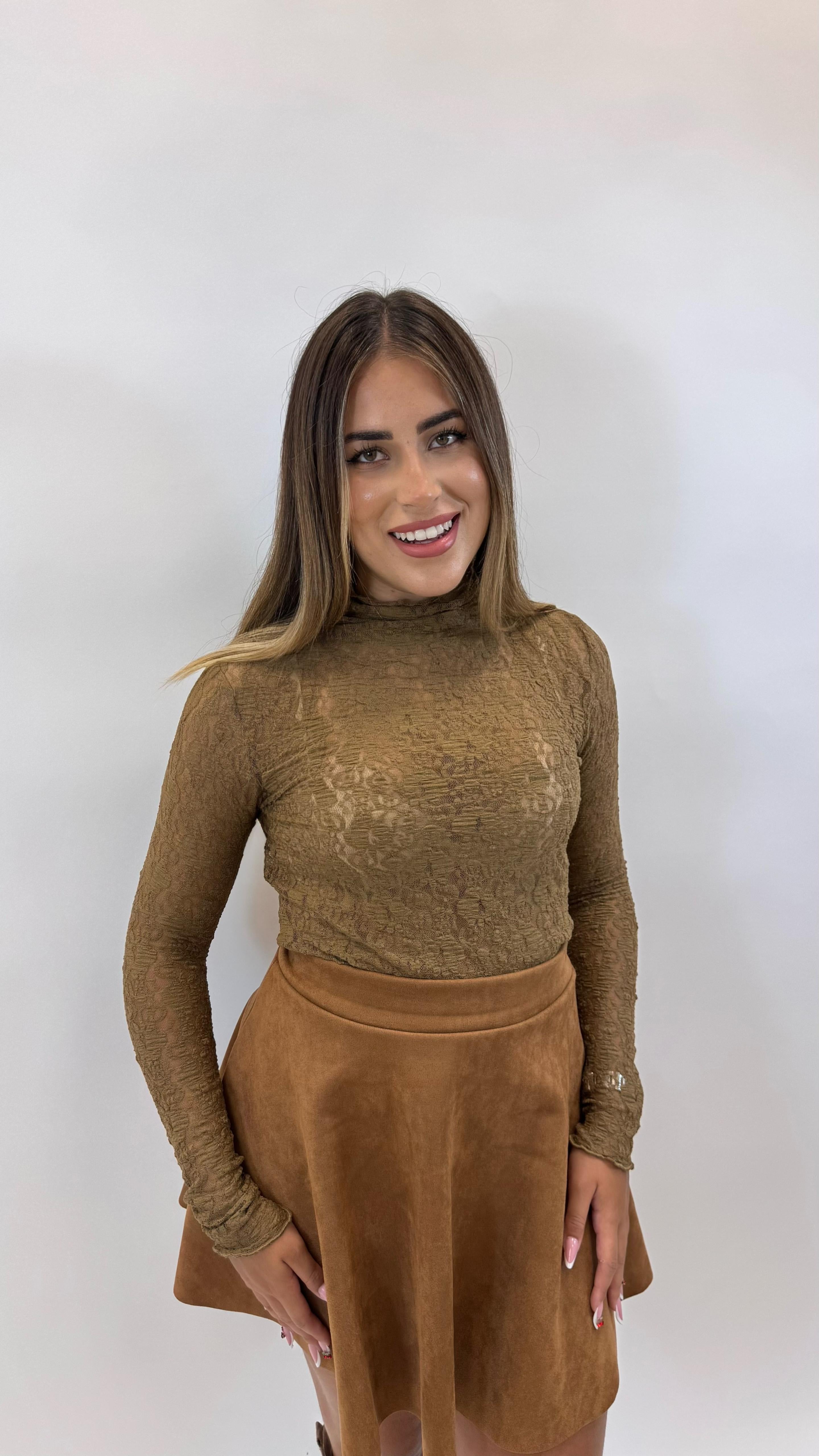 Mini Suede Camel