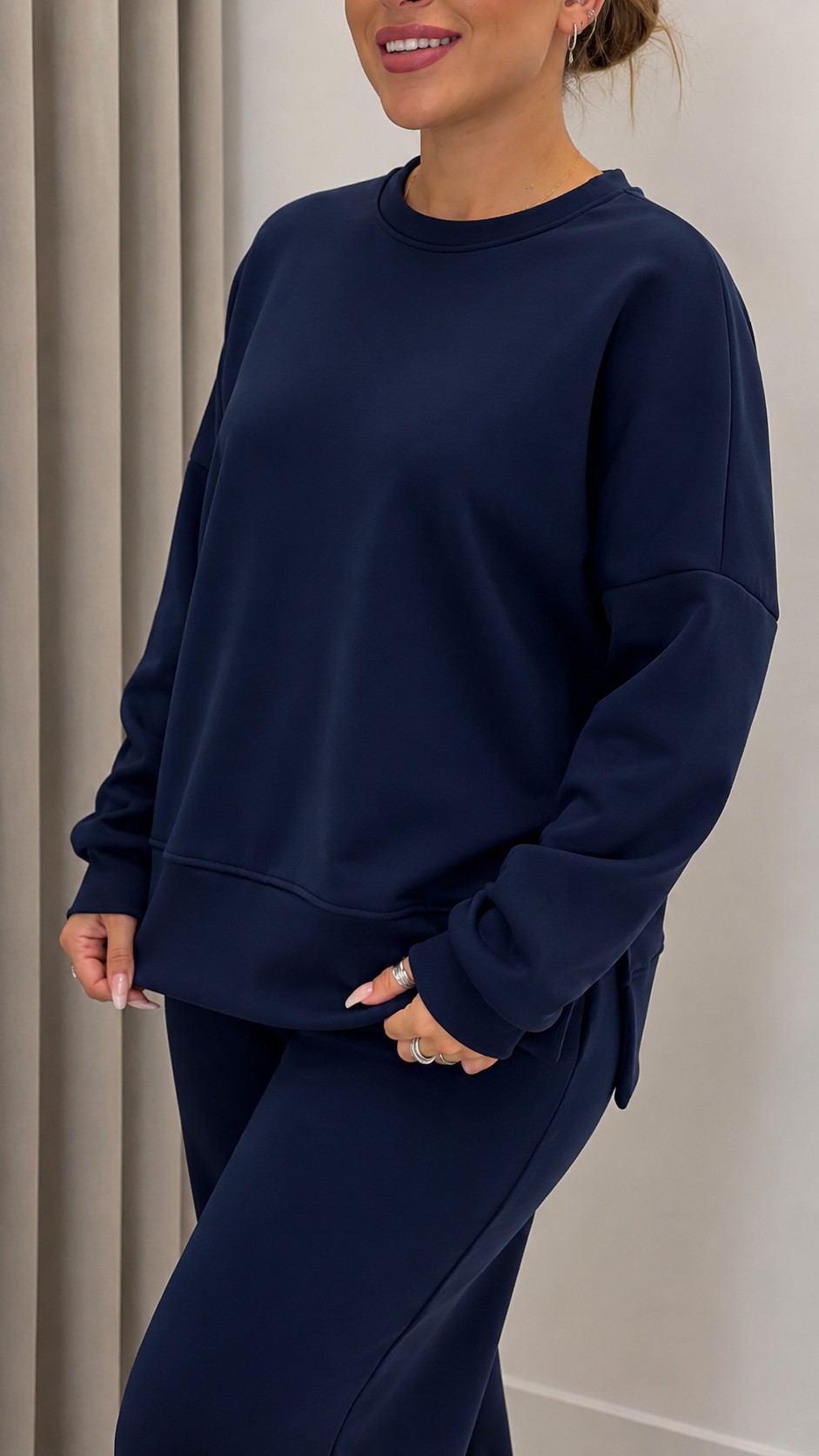 Felpa Comfy Blu Notte