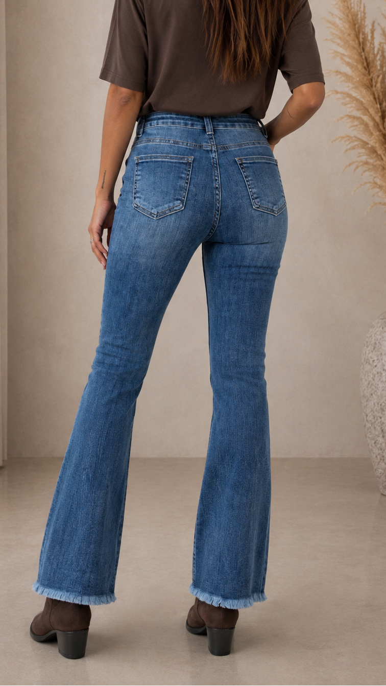 Denim Trombetta Sfrangiato