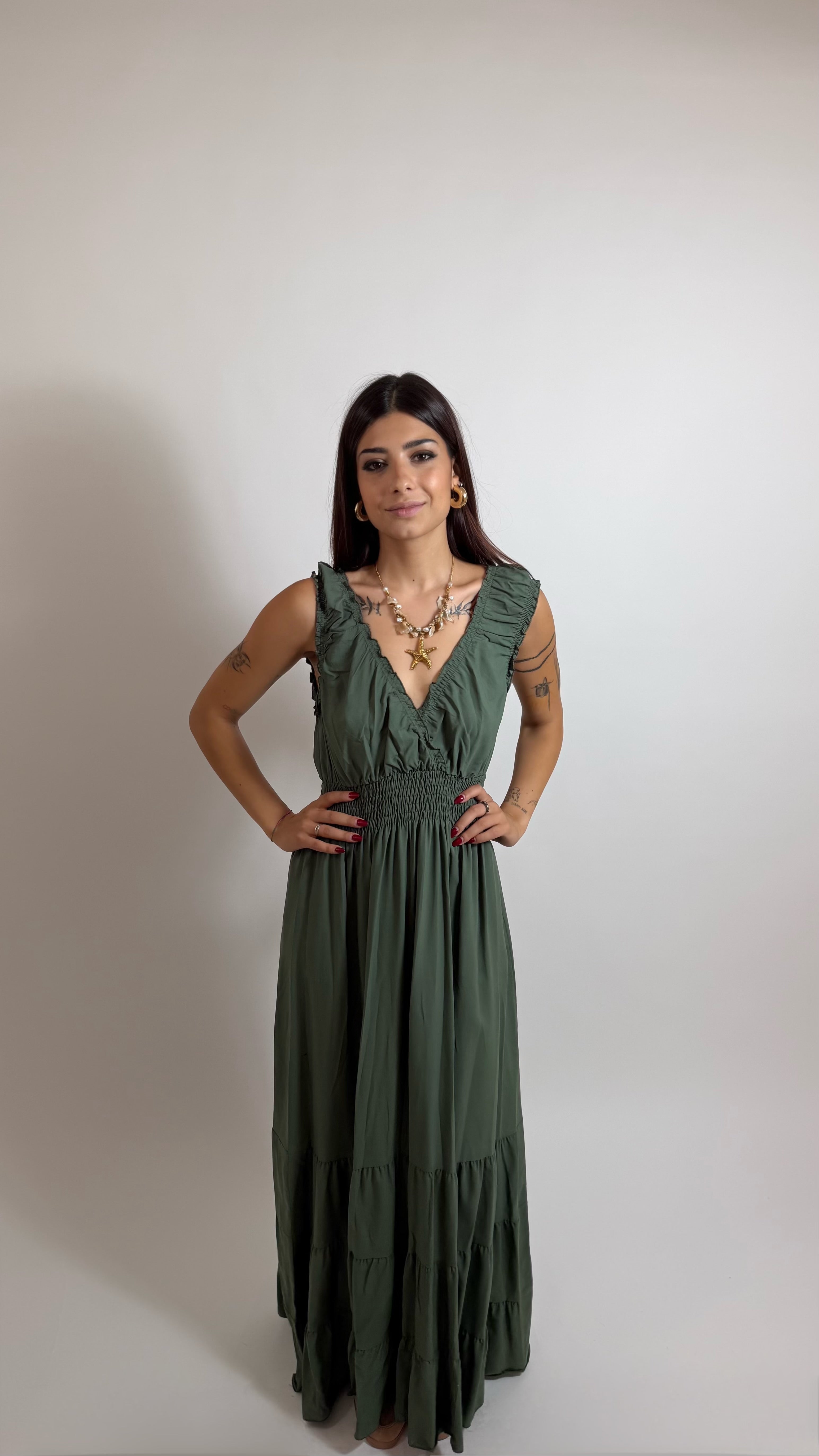 Abito Romance Verde