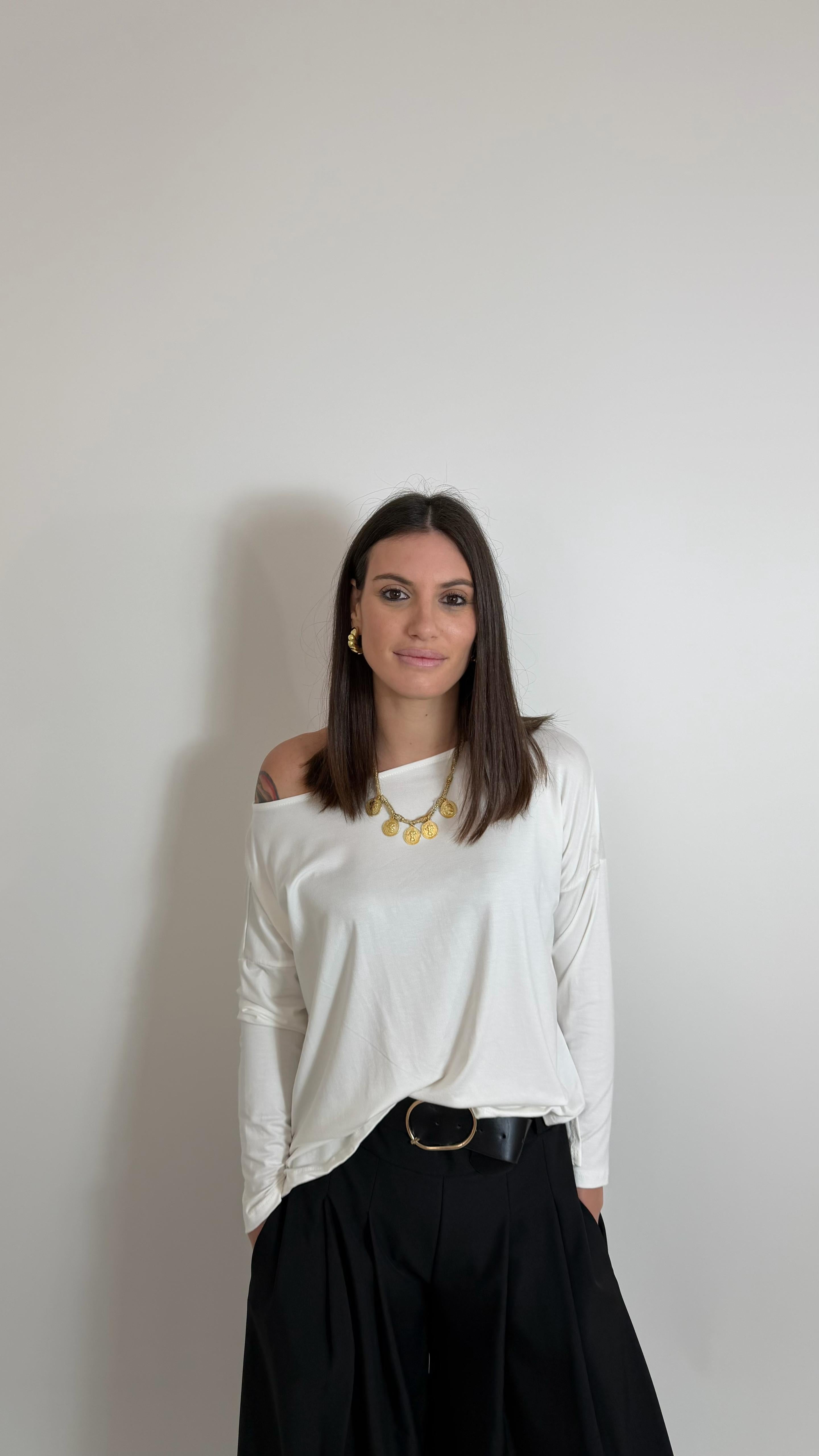 Maglia Kim Oversize Bianca