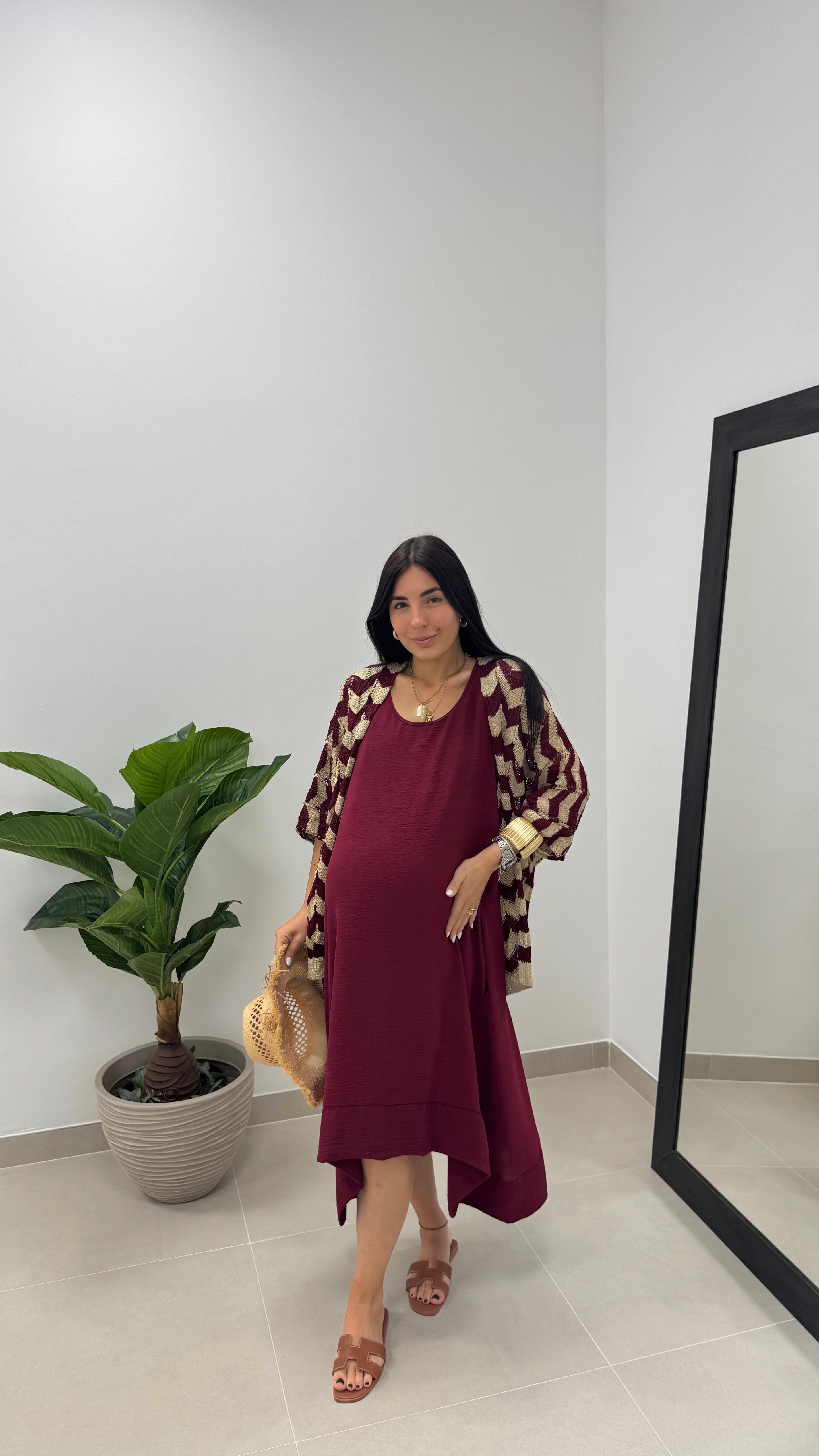 Cardigan Inspo M Burgundy