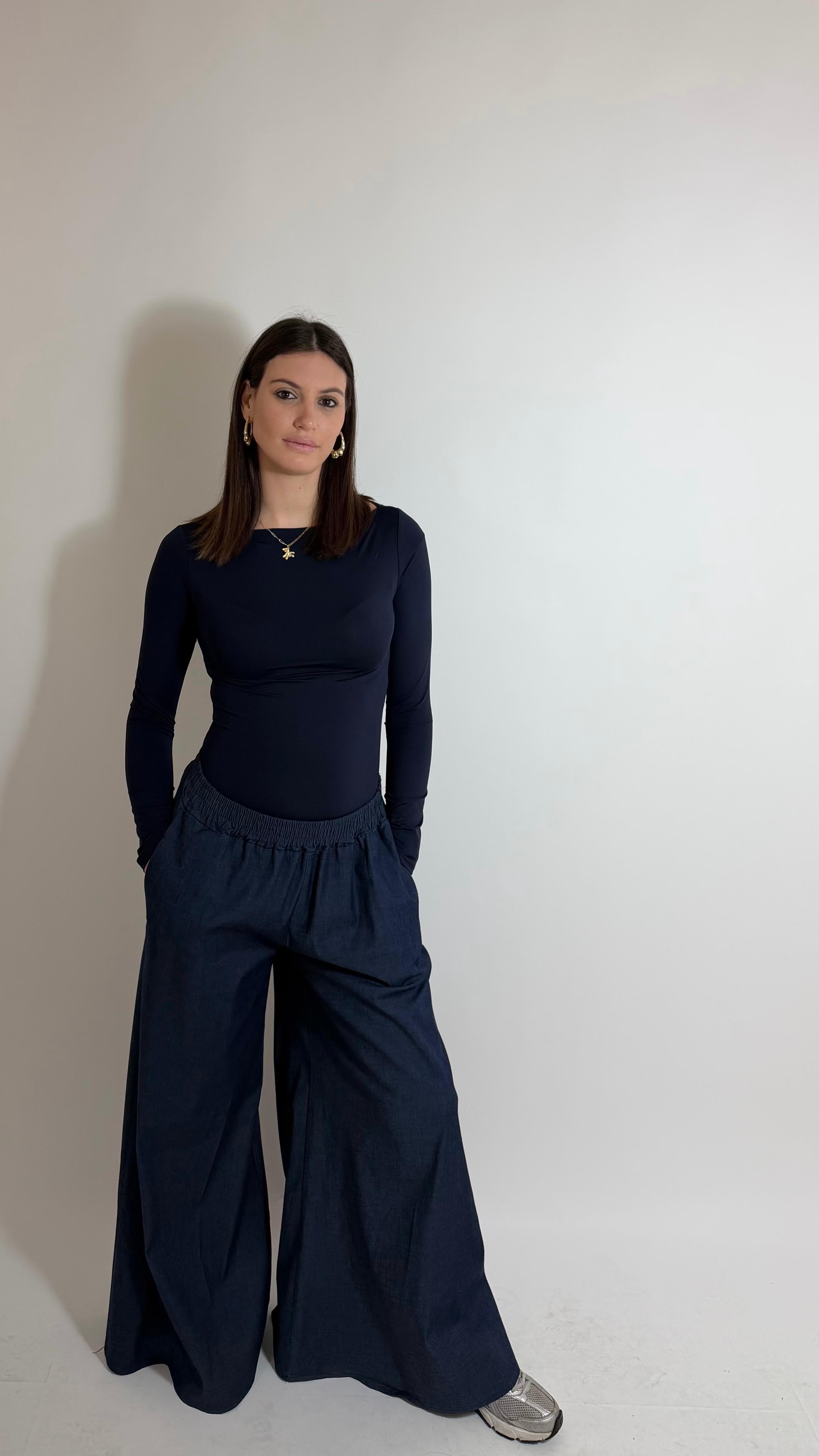 Panta Gonna Effetto Denim