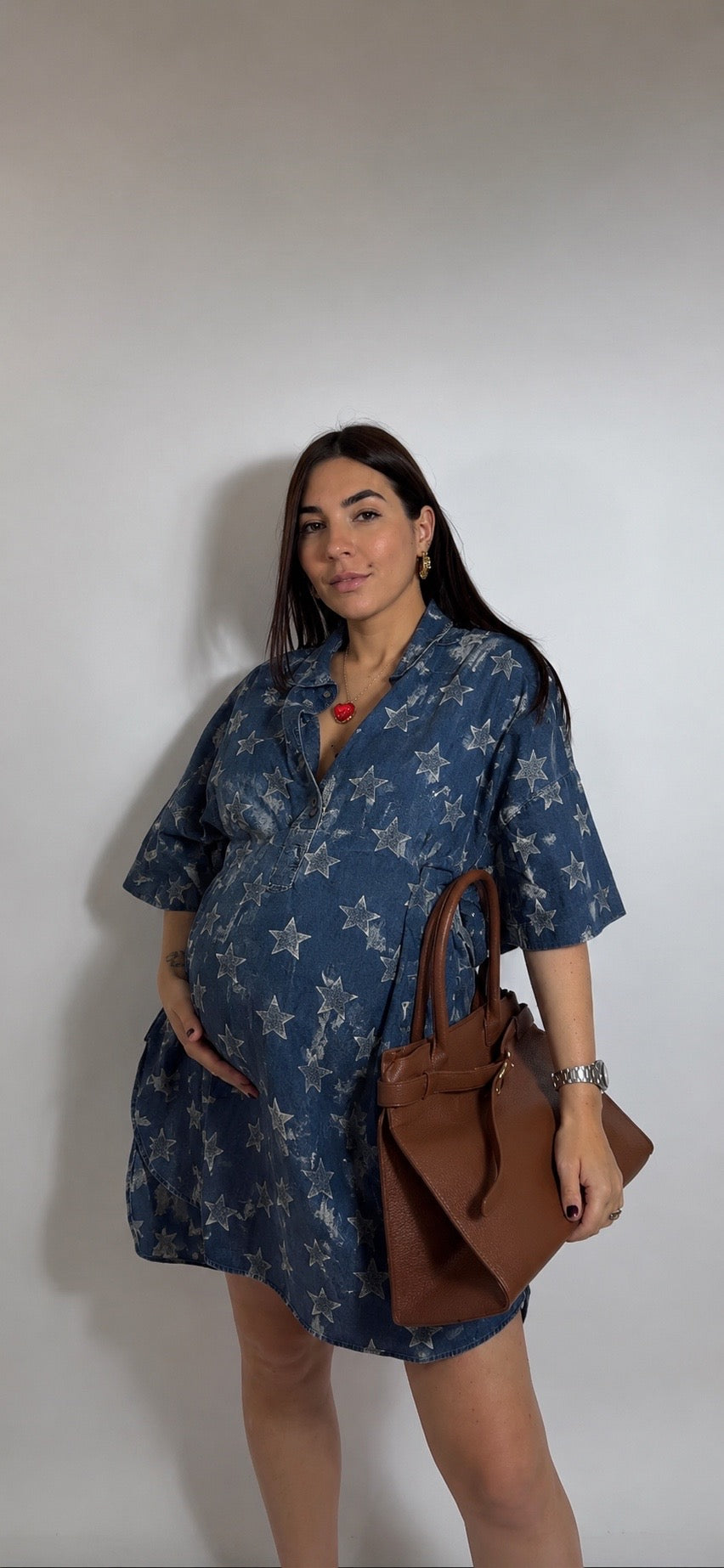 The Italian Denim Dress Stars