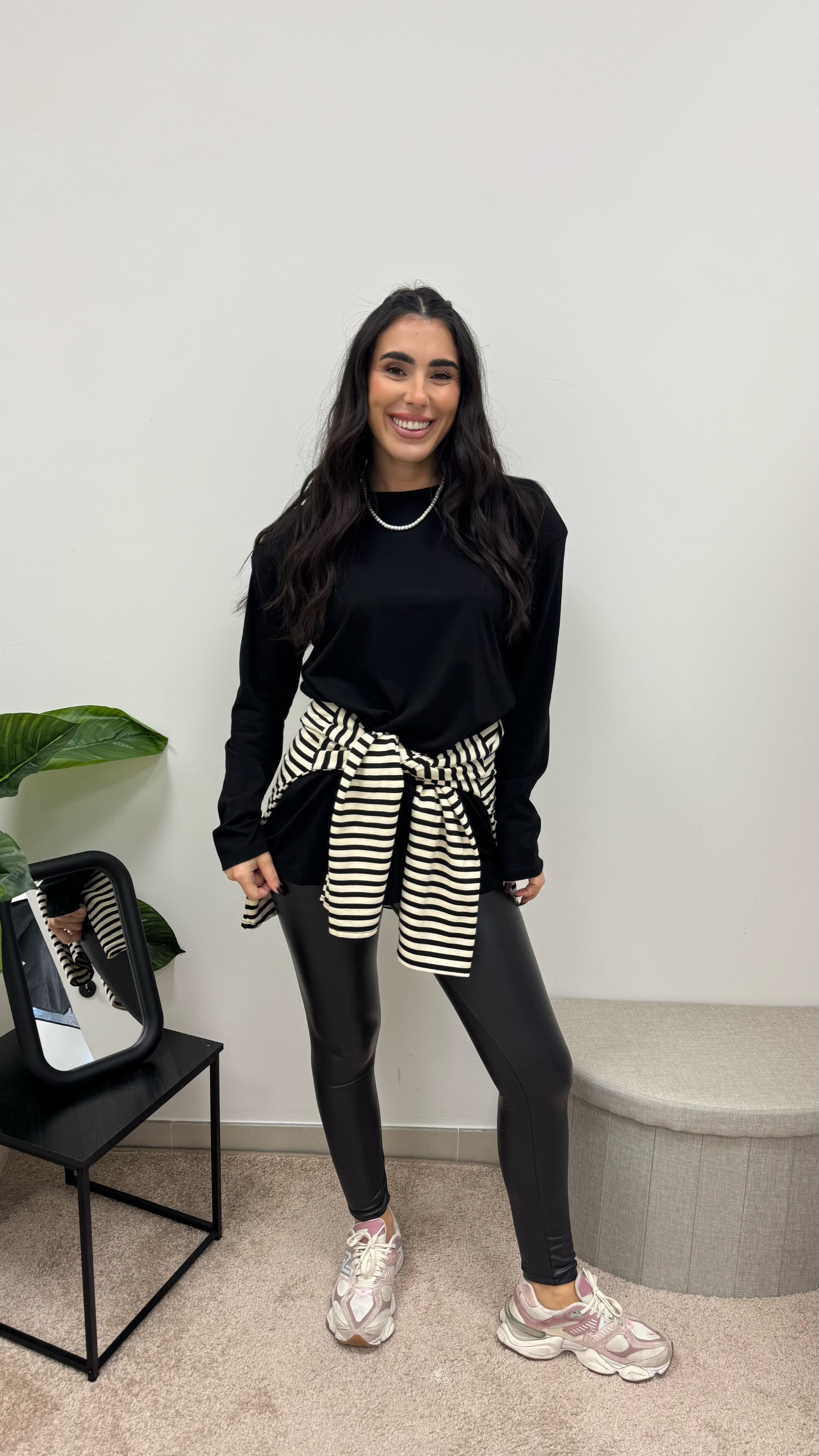 Leggins Ecopelle Nero