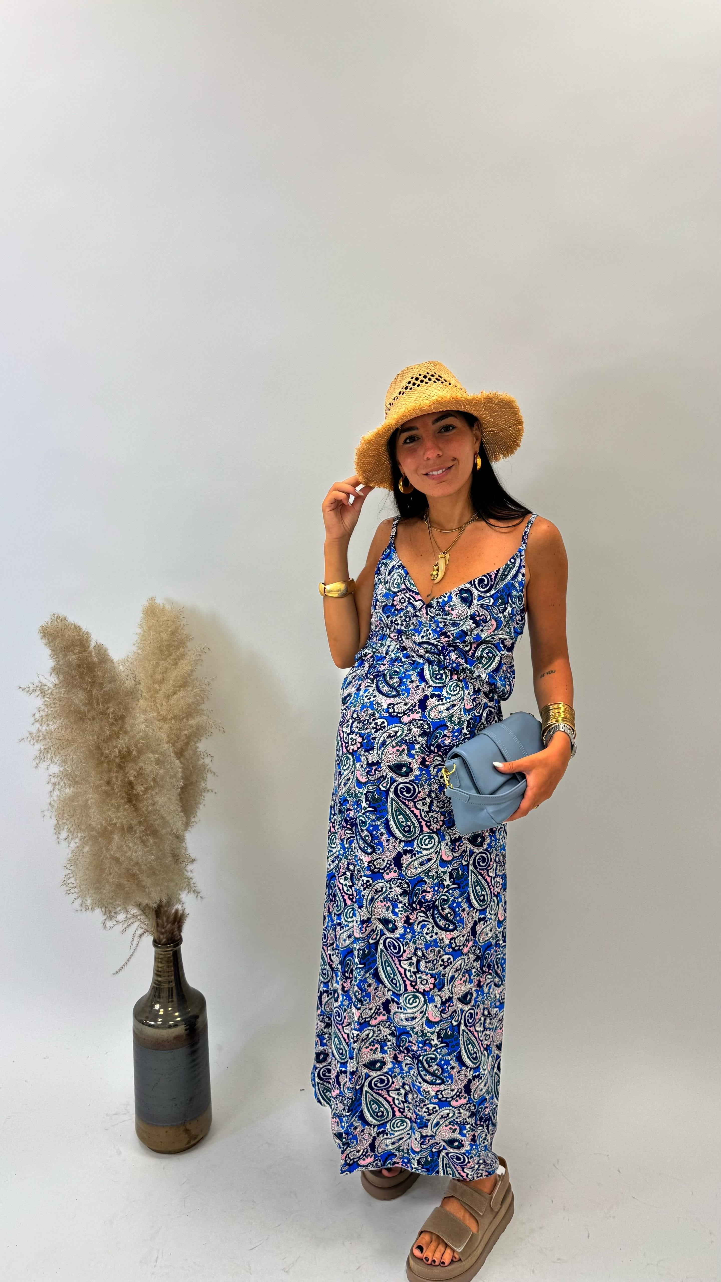 Abito Sole - Paisley Rosa