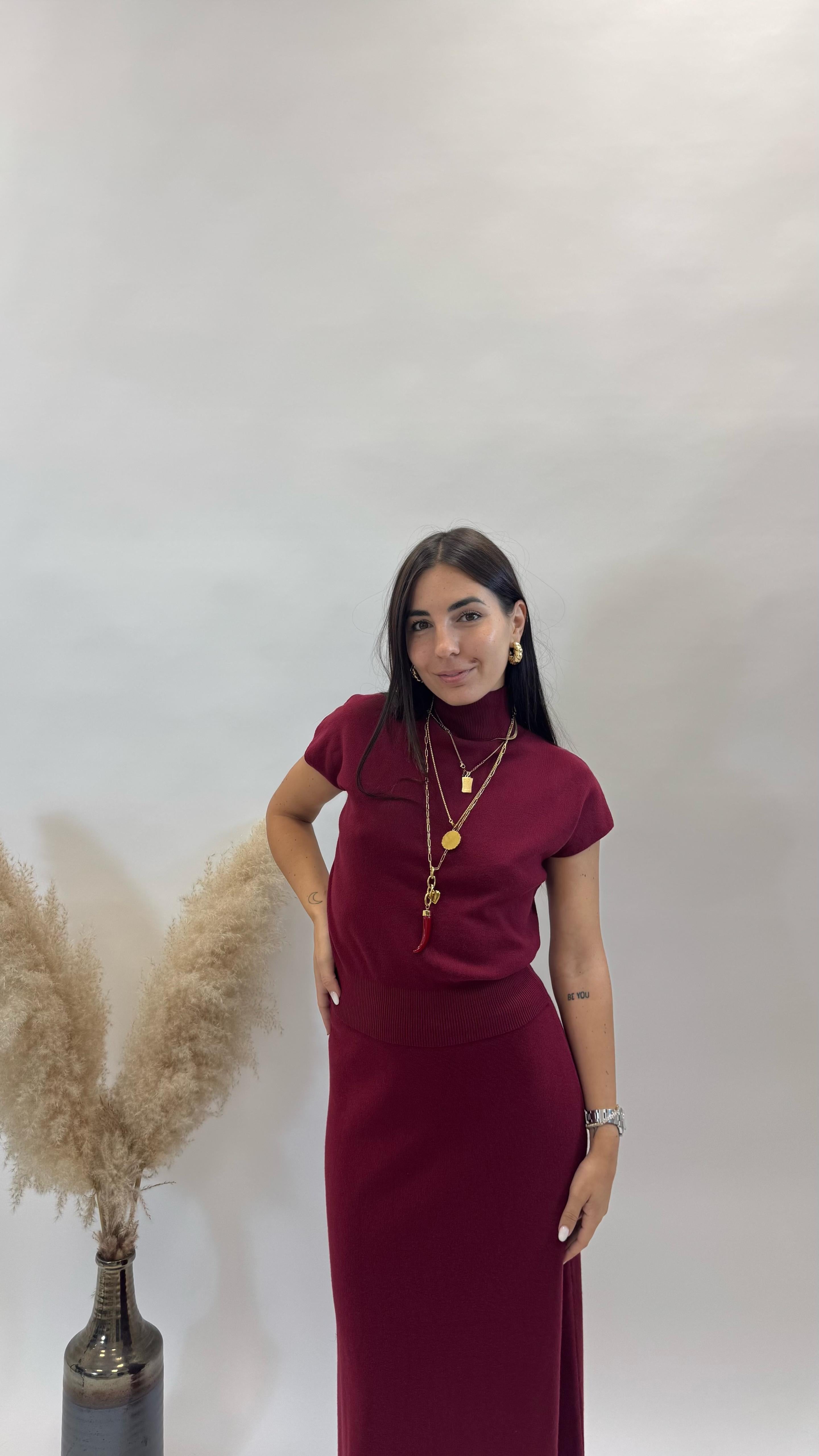 Set Longuette e Dolcevita Burgundy