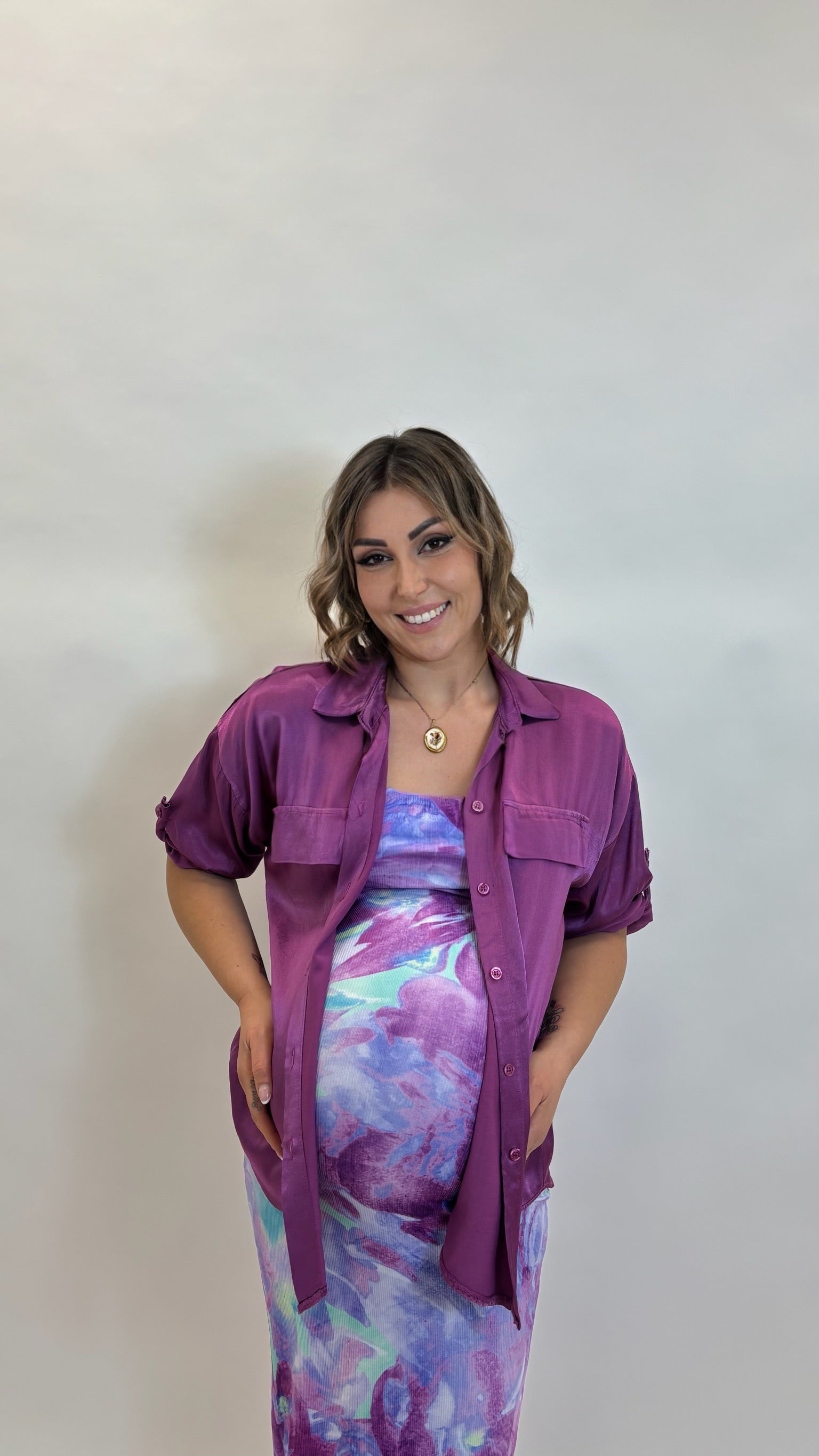 Camicia Sunset Viola