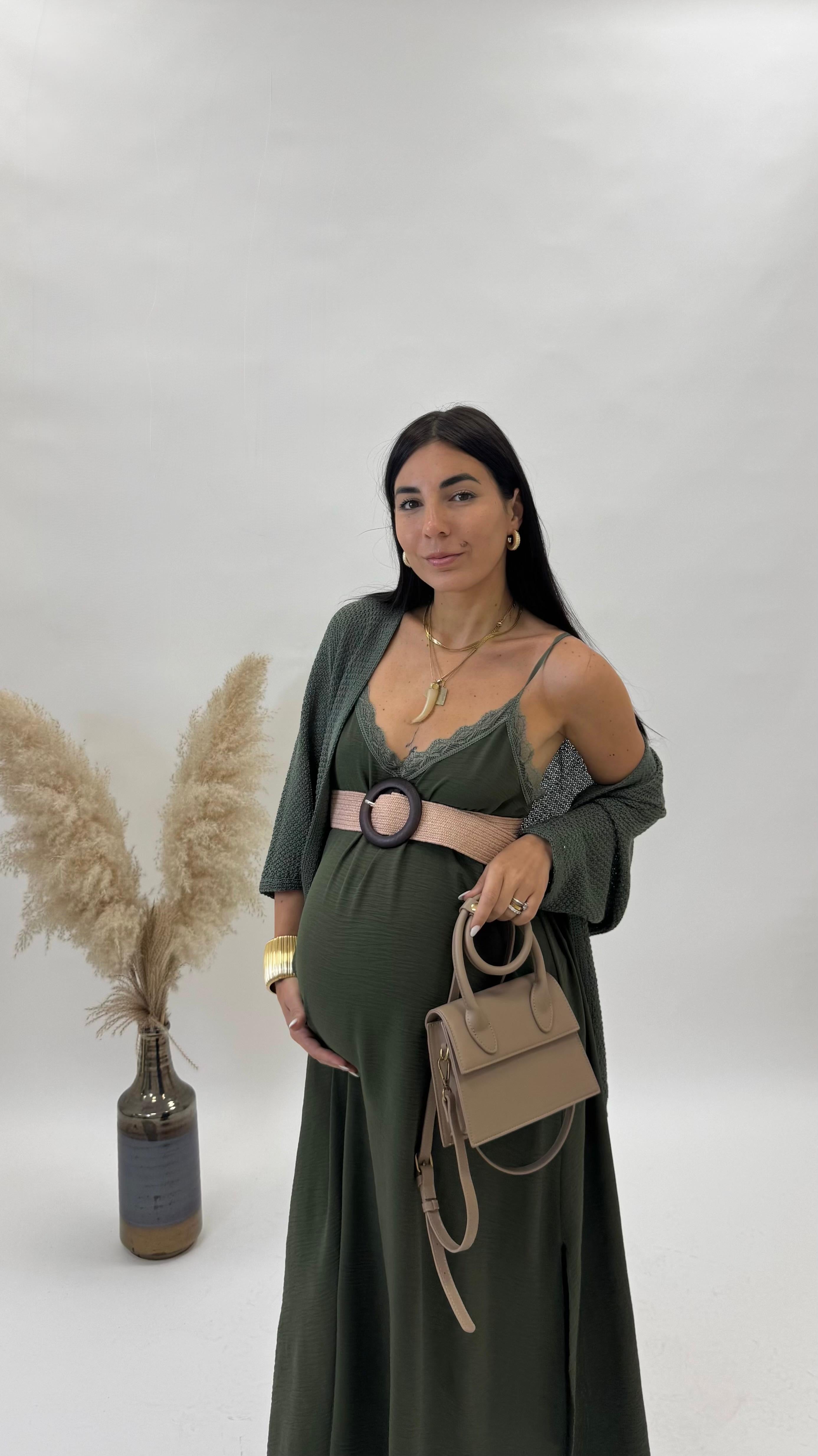 Slip Dress Verde Utility