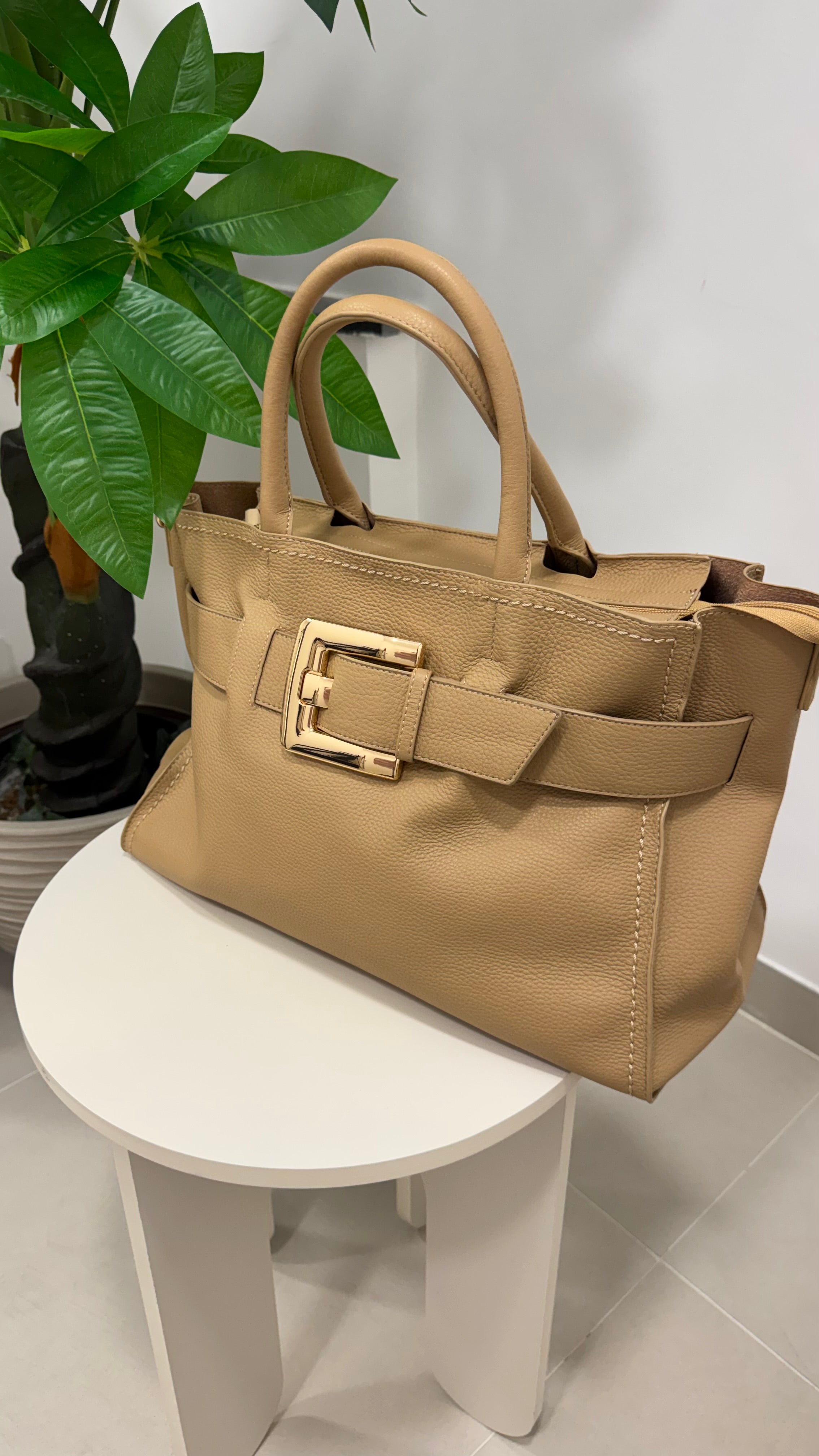 Borsa Handbag in Pelle Martellata