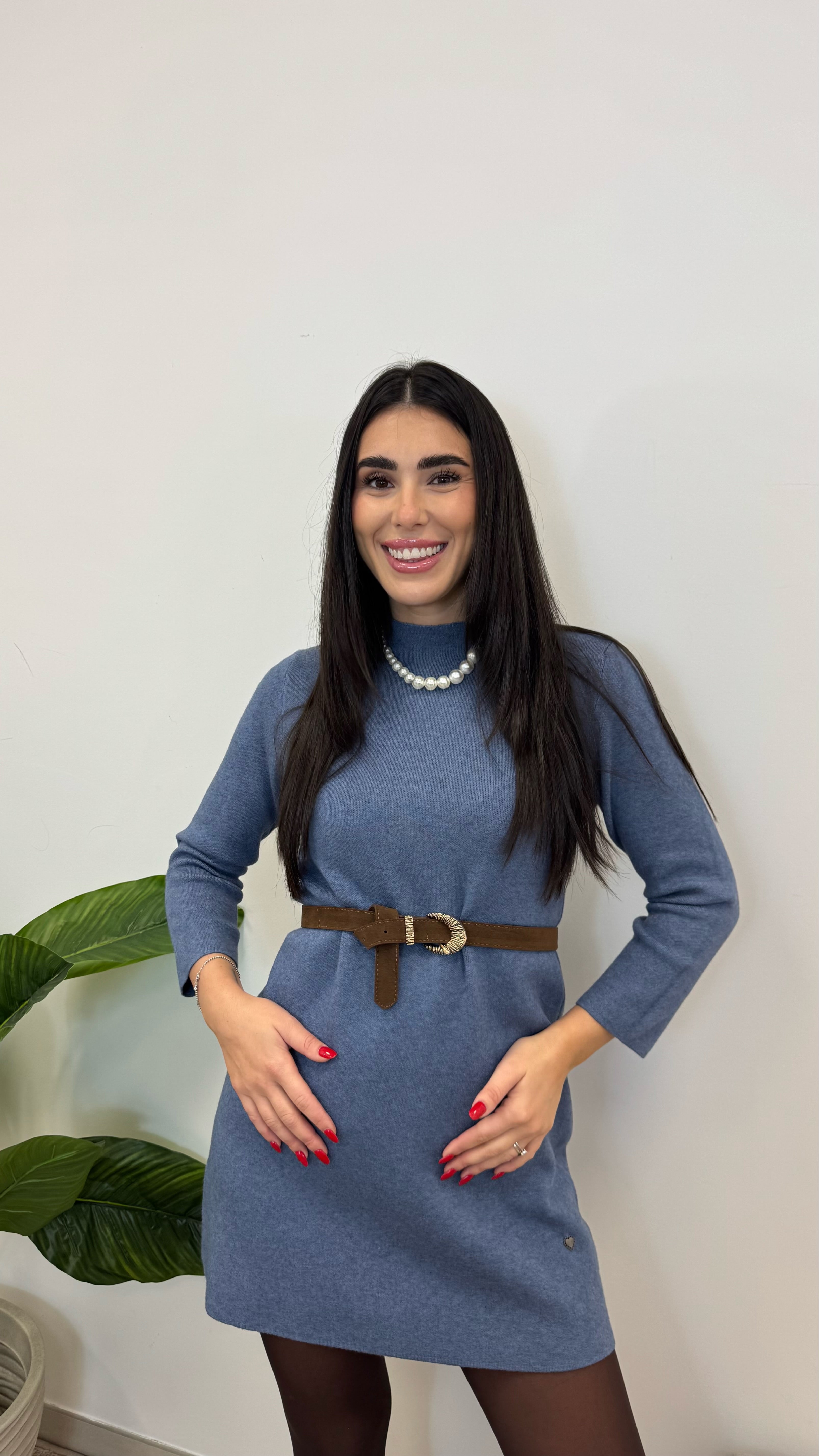 Minidress Cozy Ceruleo