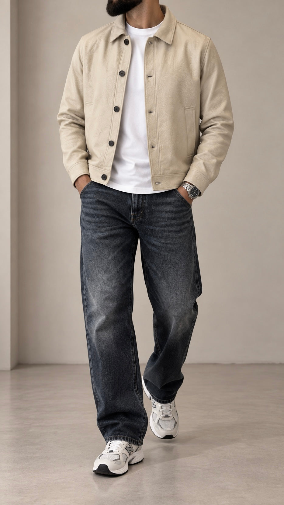 Giacca Uomo Leather Essential