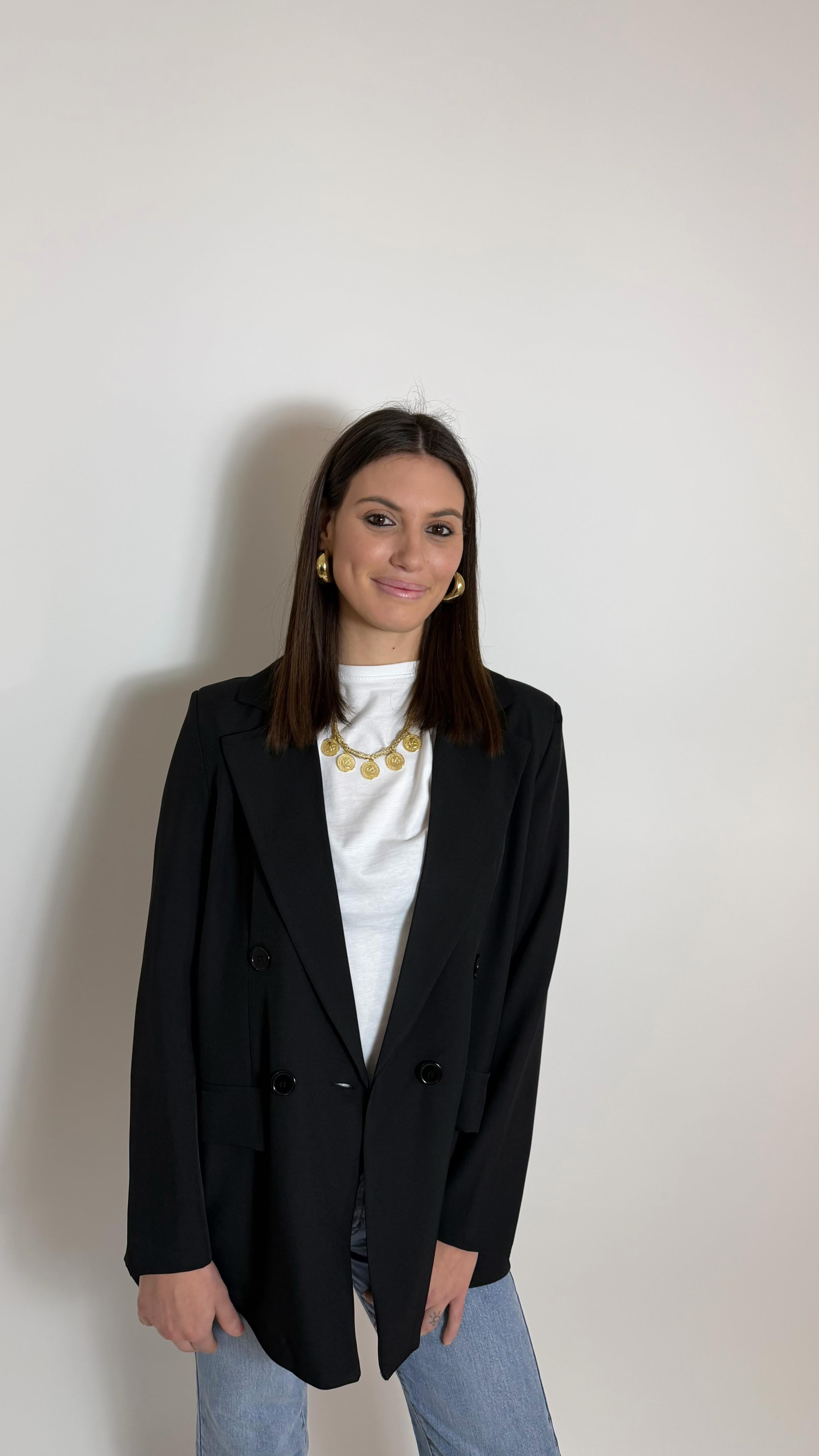 Giacca Doppiopetto Nera