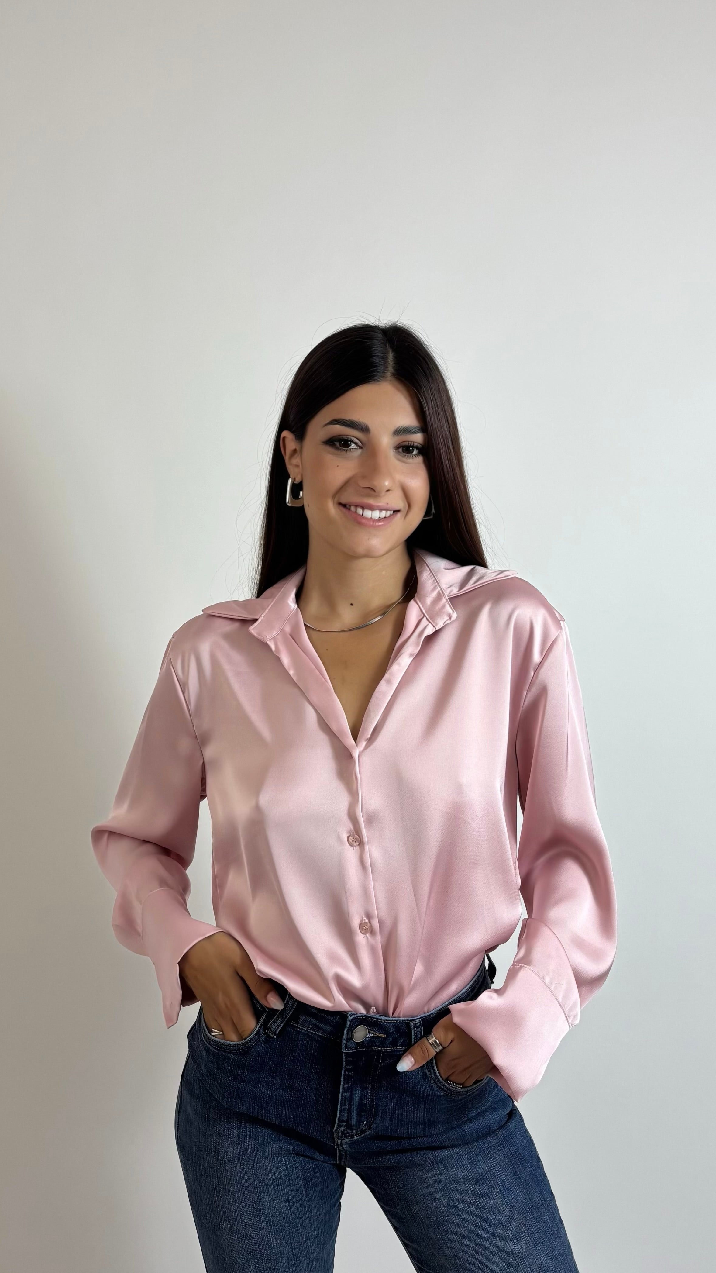 Camicia Silk Rosa