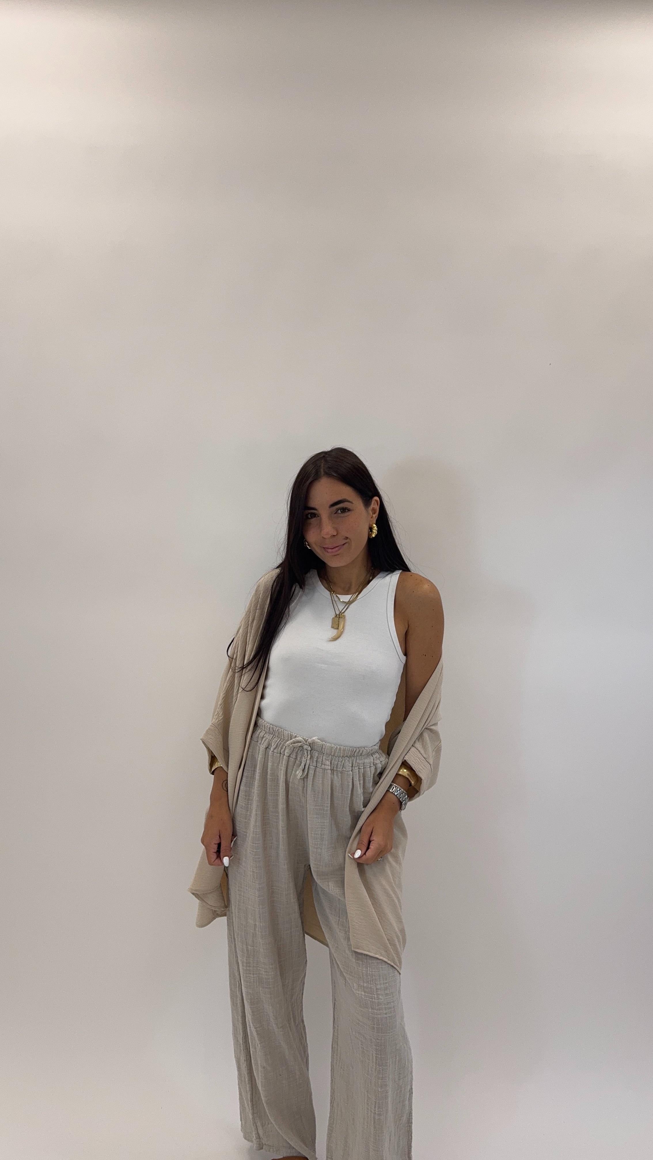 Pantalone Bea Ecru