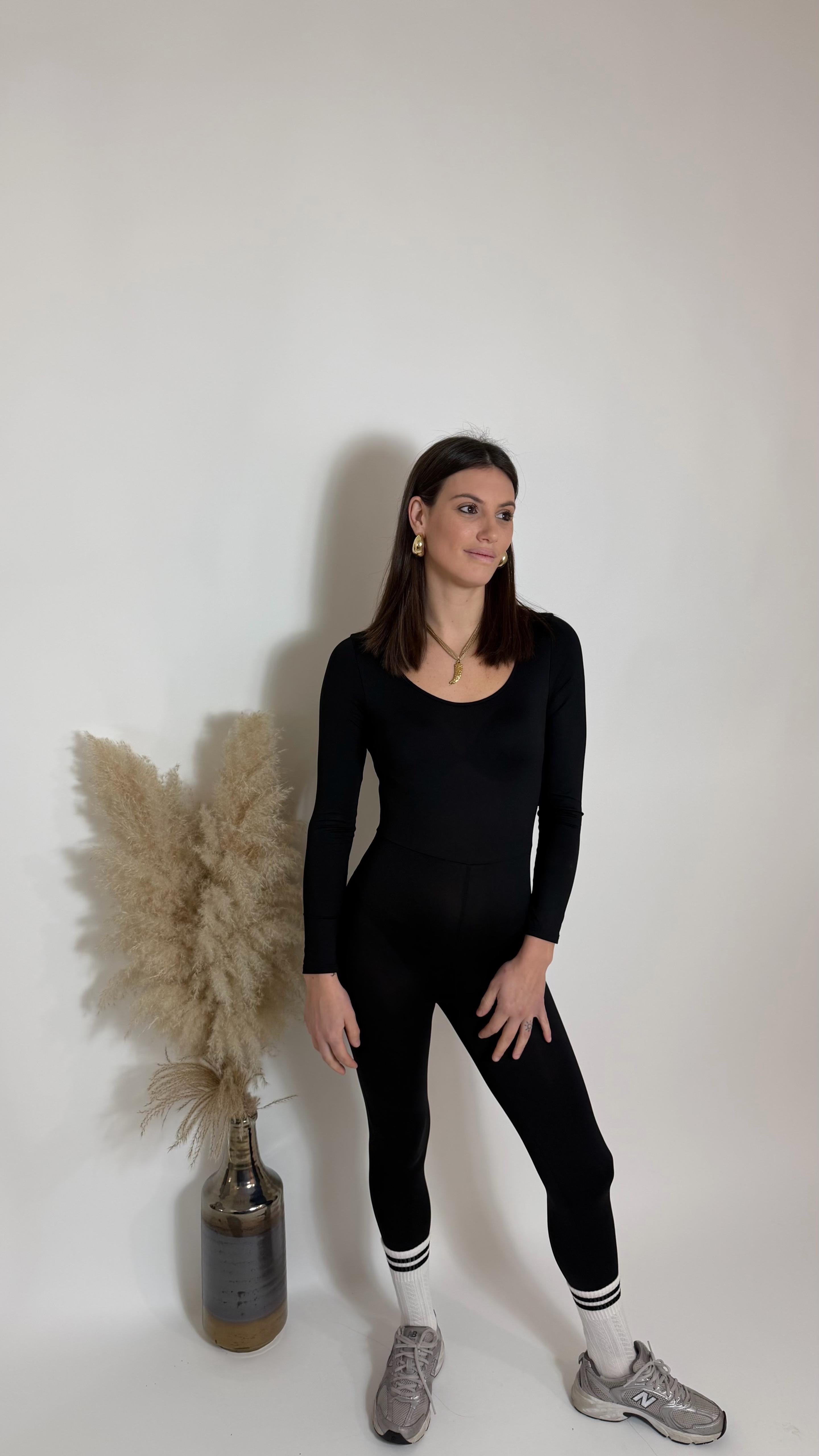Jumpsuit Second Skin - Sigaretta / Nera