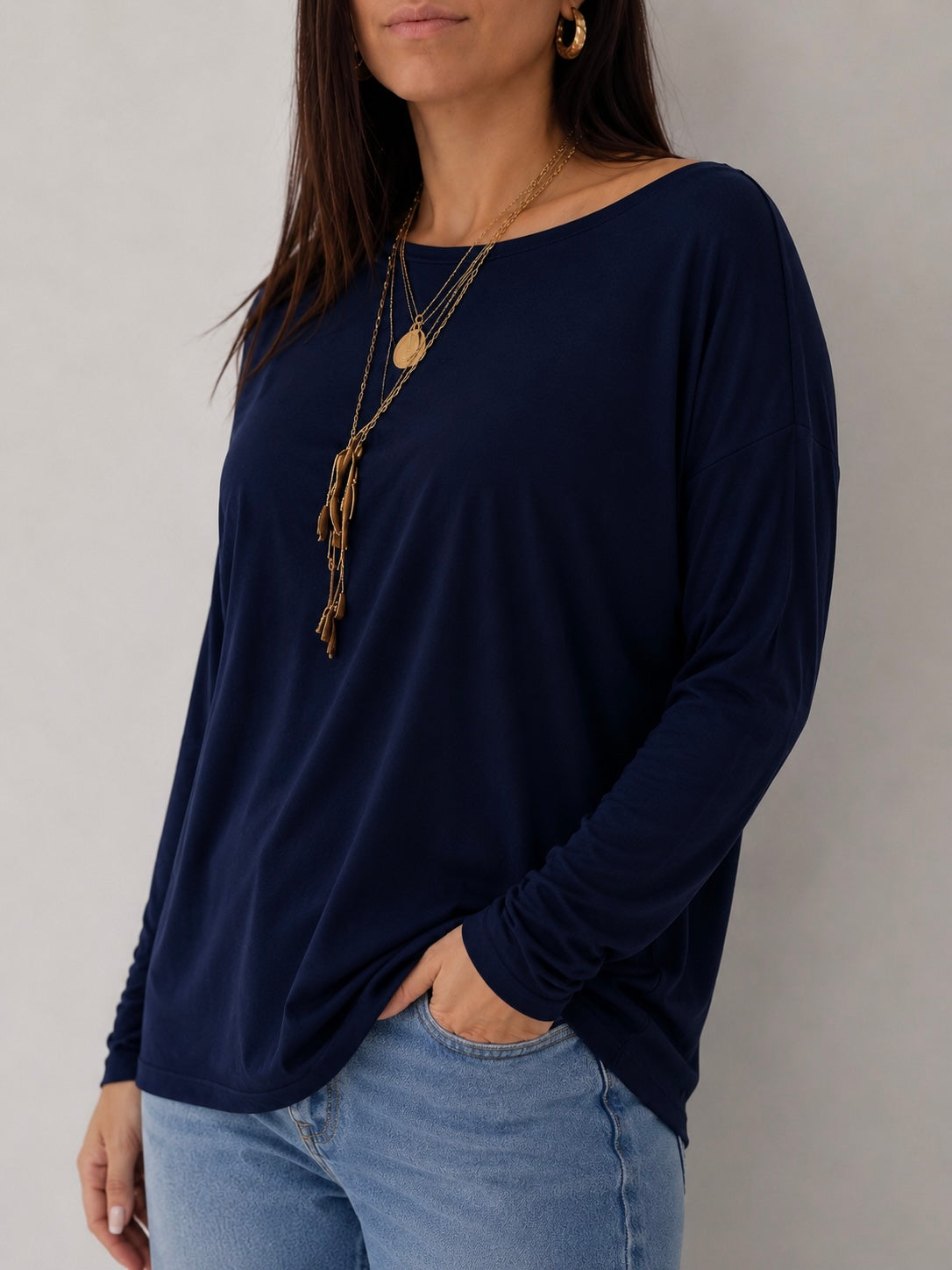 Maglia Cozy Spring Summer Second Skin / Blu