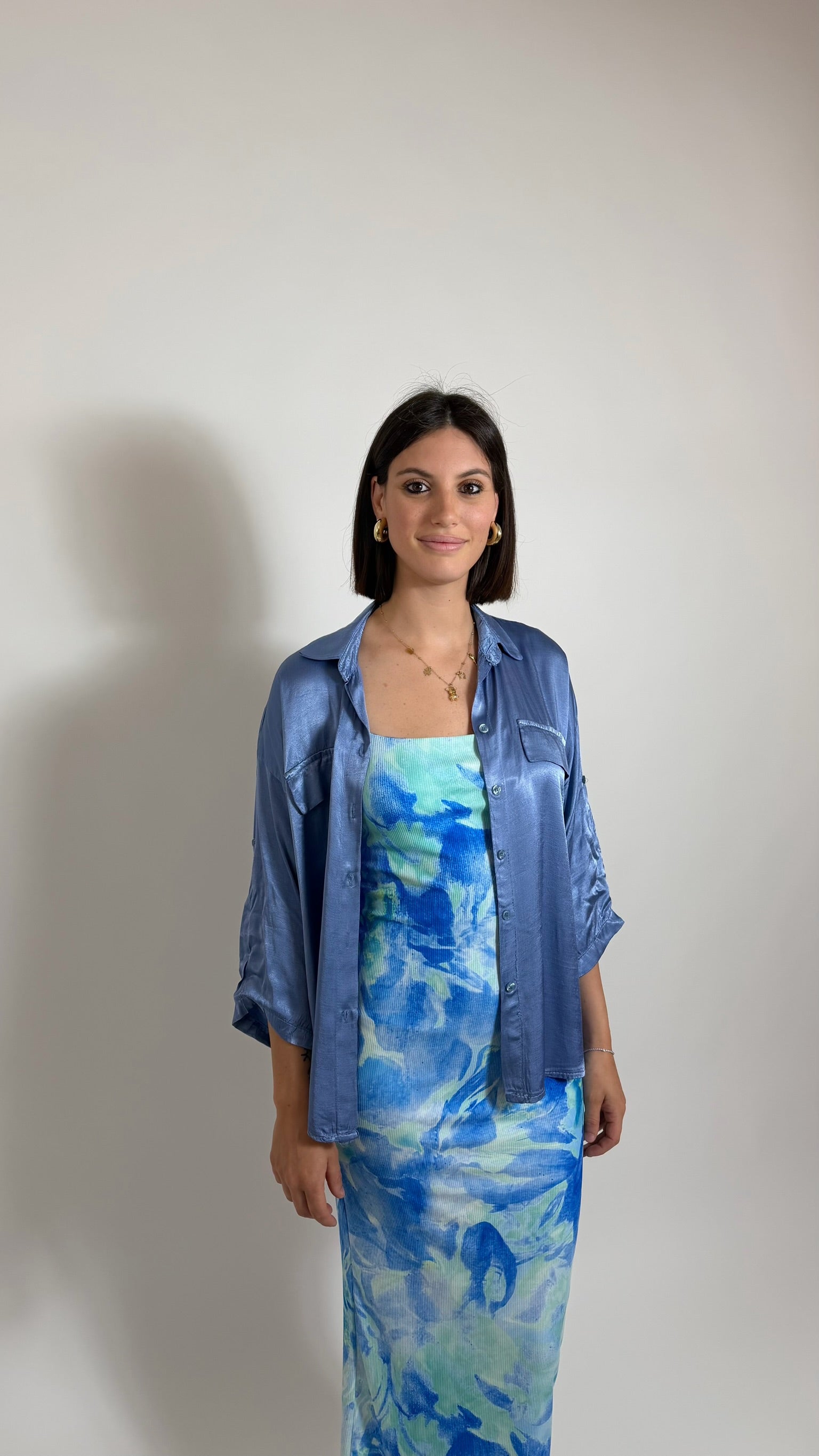 Camicia Sunset Ceruleo