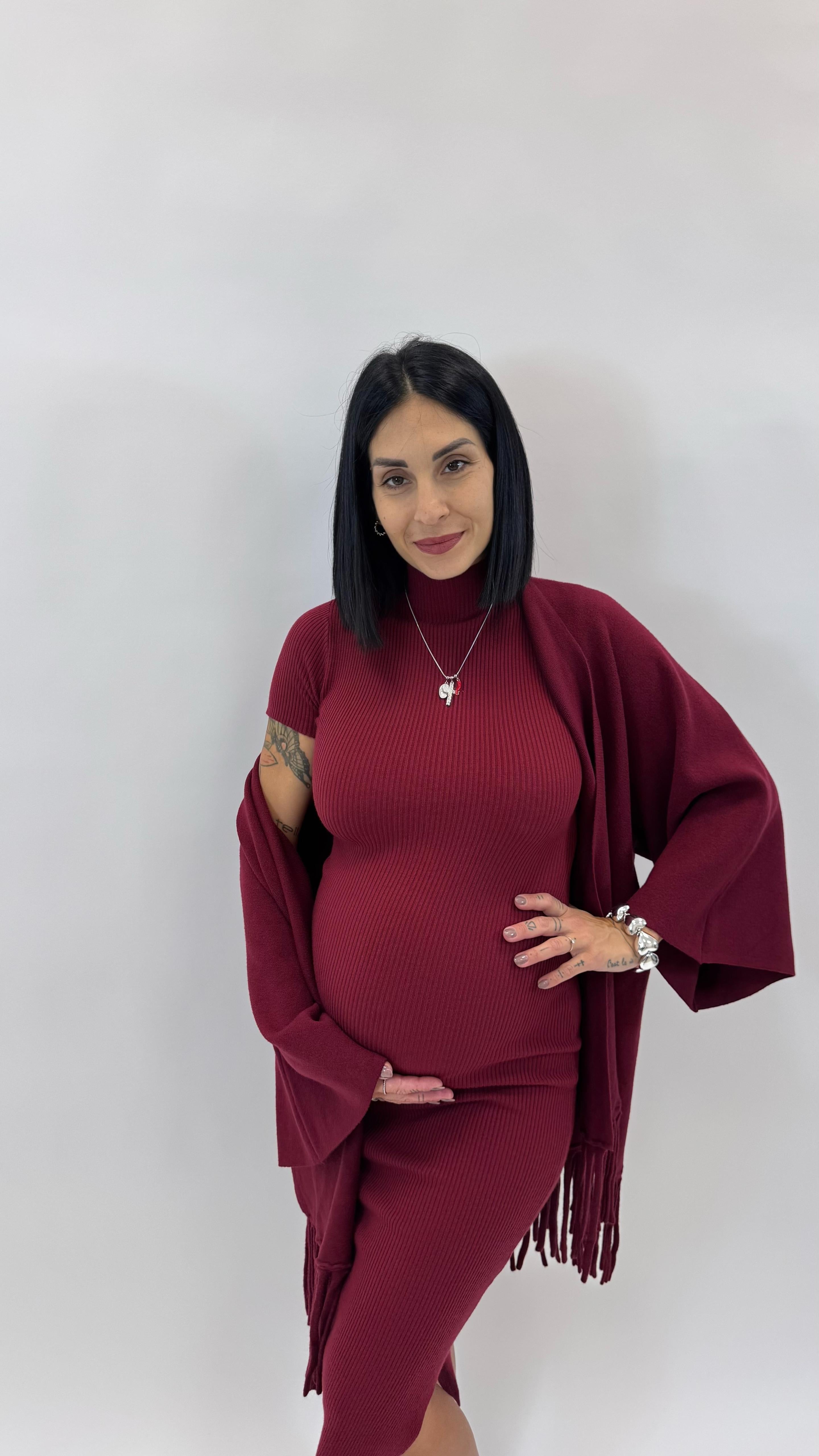 Cardigan Manica Campana Burgundy