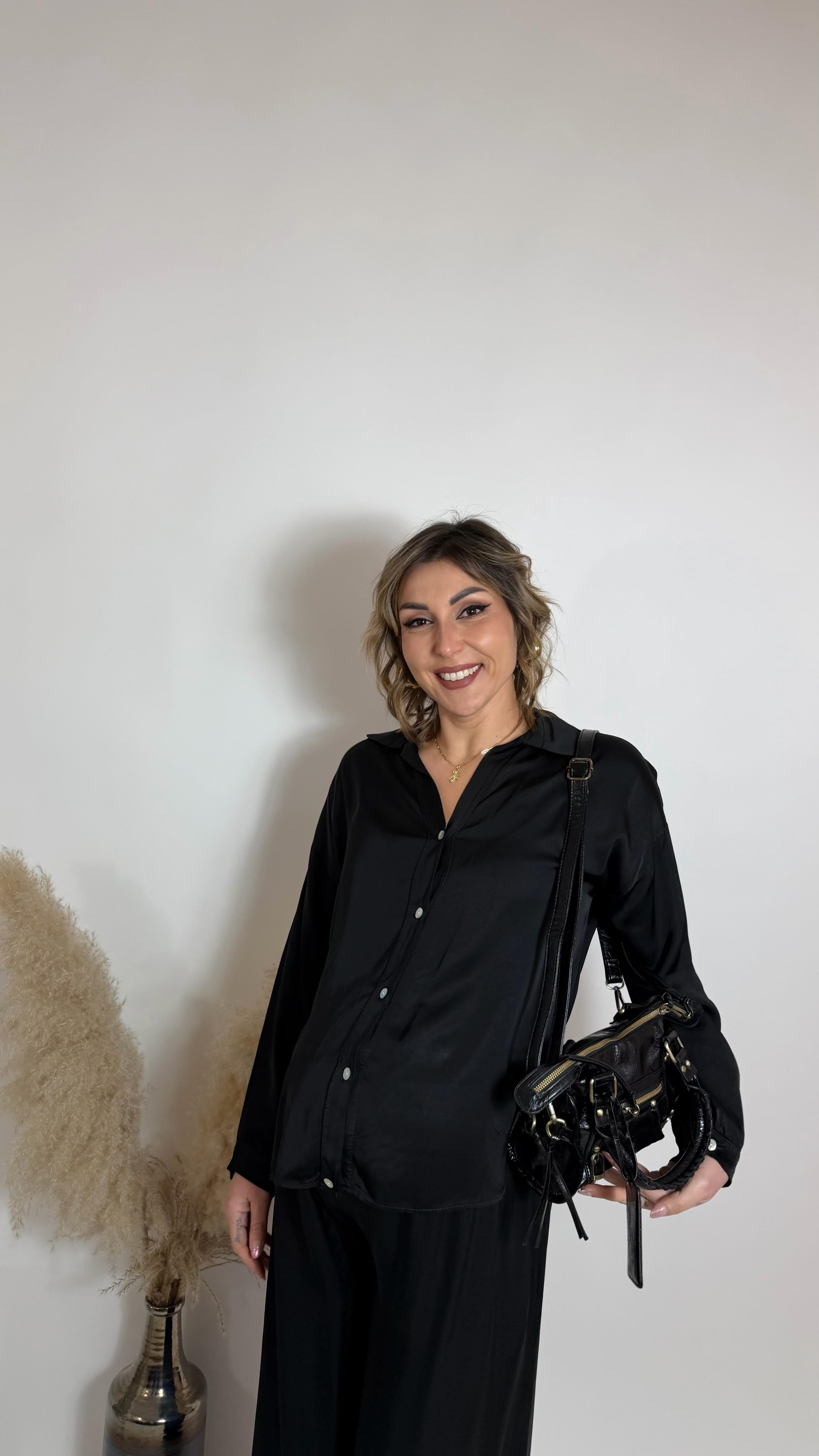 Mix & Match Set - Raso Di Viscosa - Nero