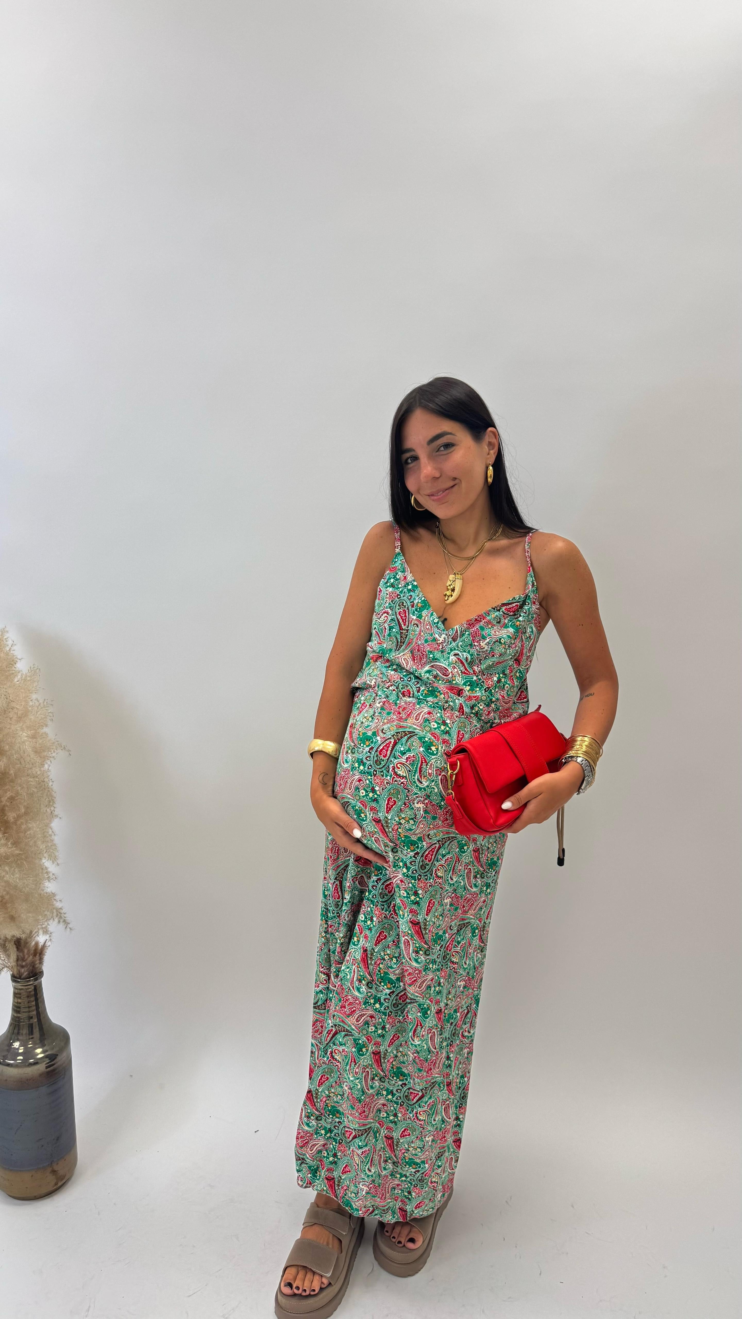 Abito Sole - Paisley Verde