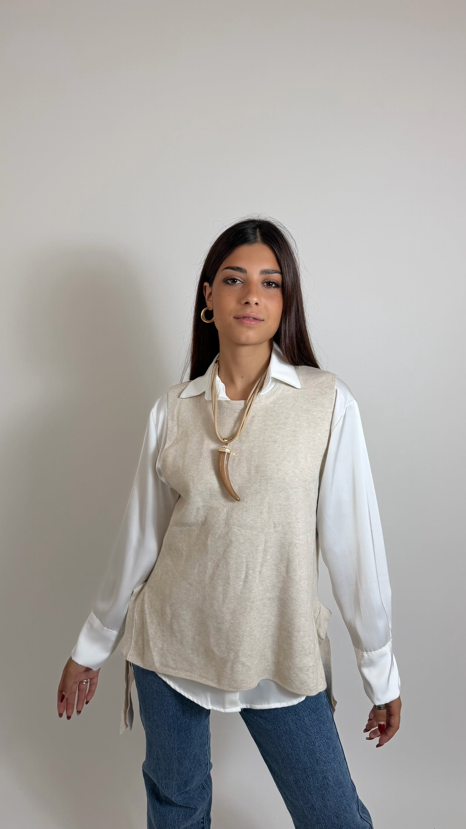 Gilet Side Bow Burro