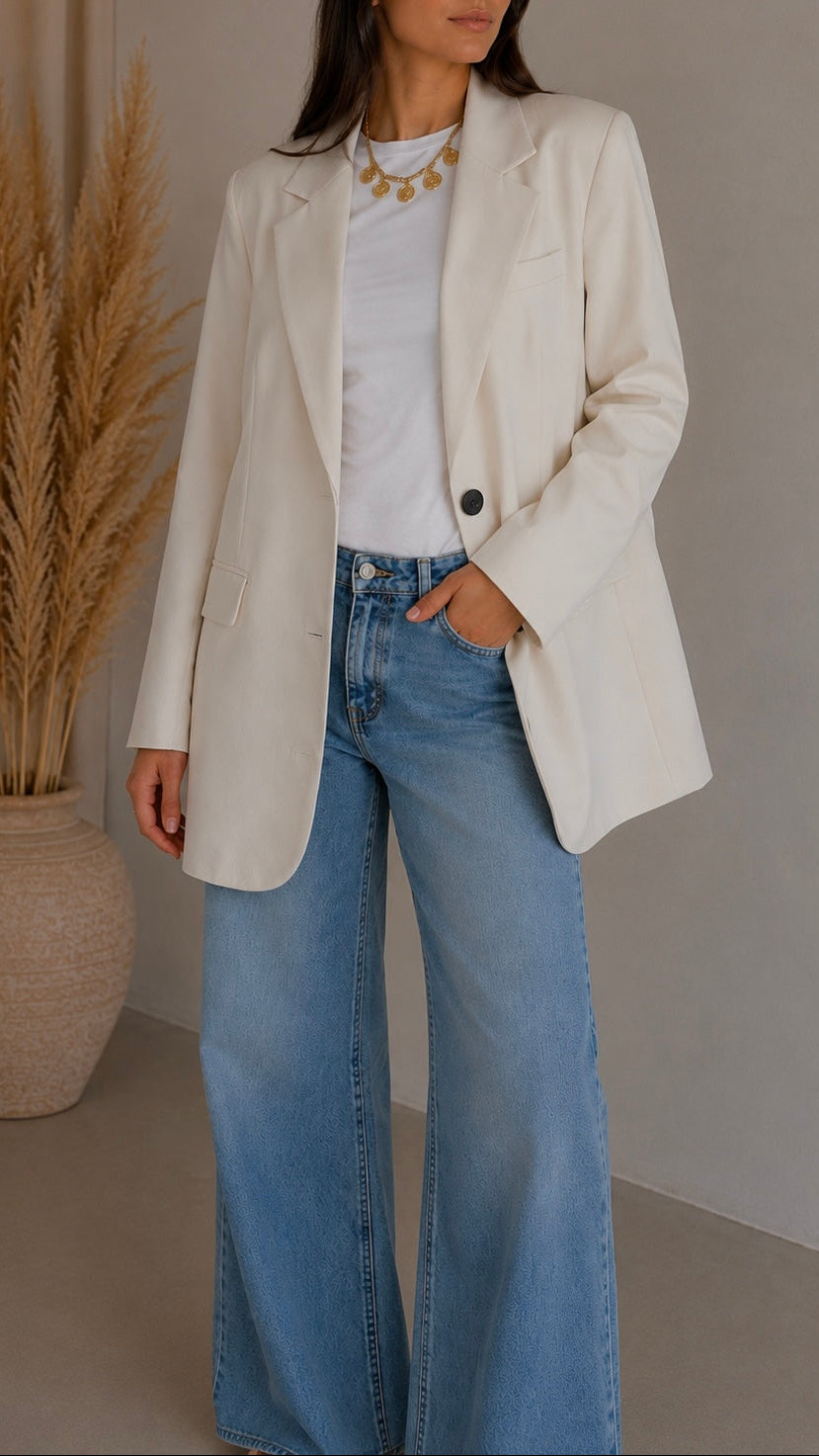 Giacca Oversize Burro