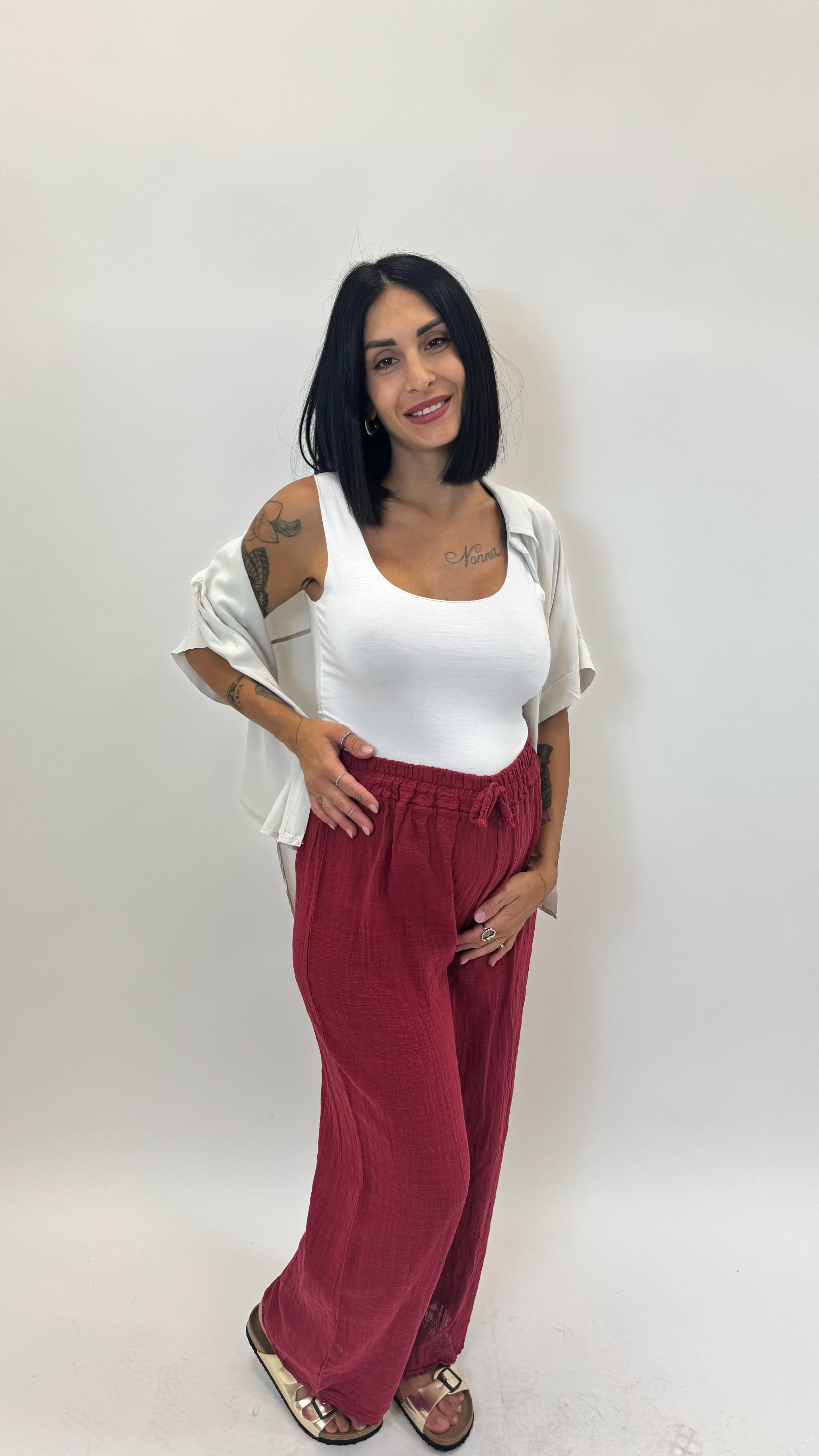 Pantalone Bea Rosso India