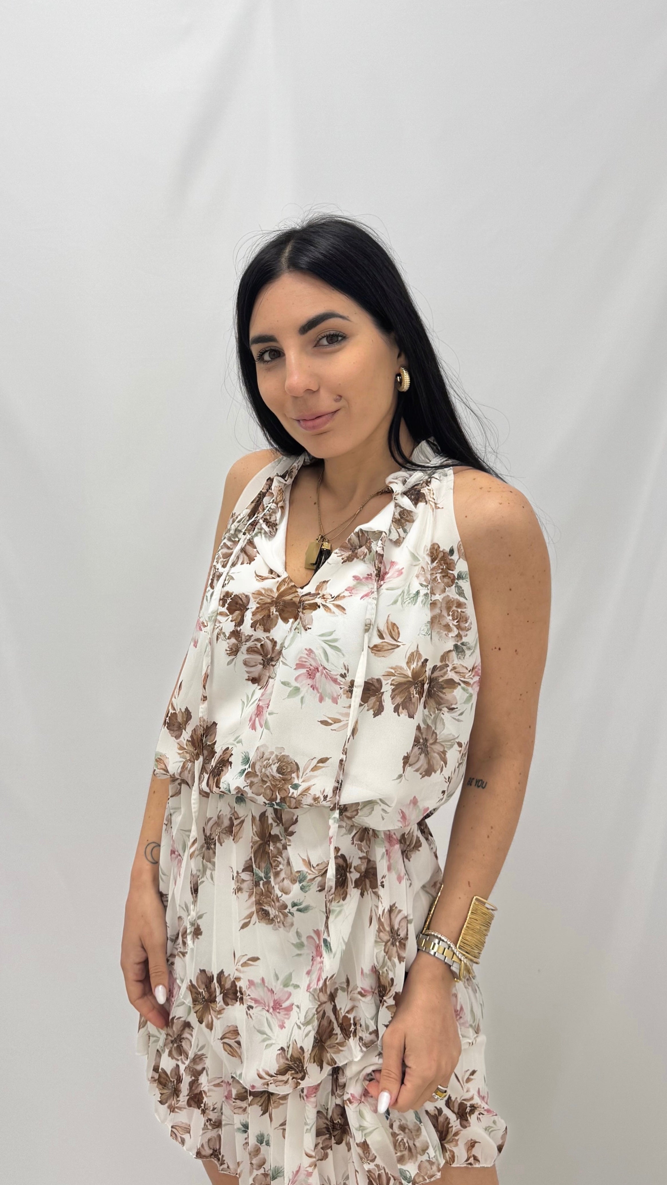 Abito Malika Fondo Beige