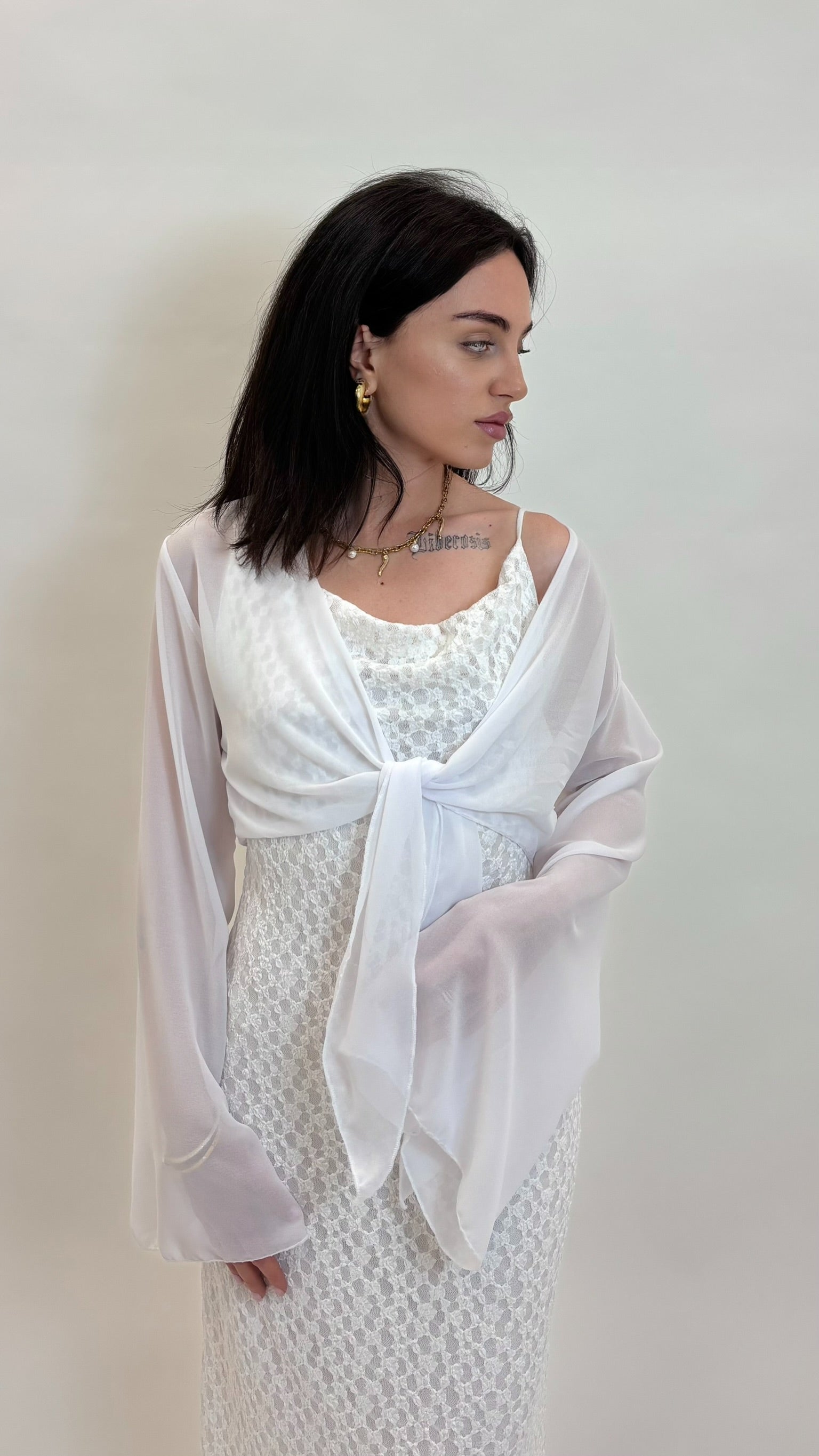 Bolerino Soft Tie Bianco
