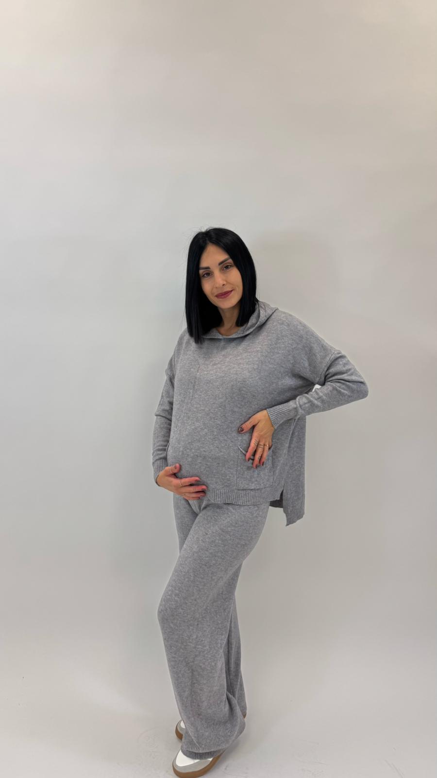 Sporty Set Maglina Morbida Grigio Perla