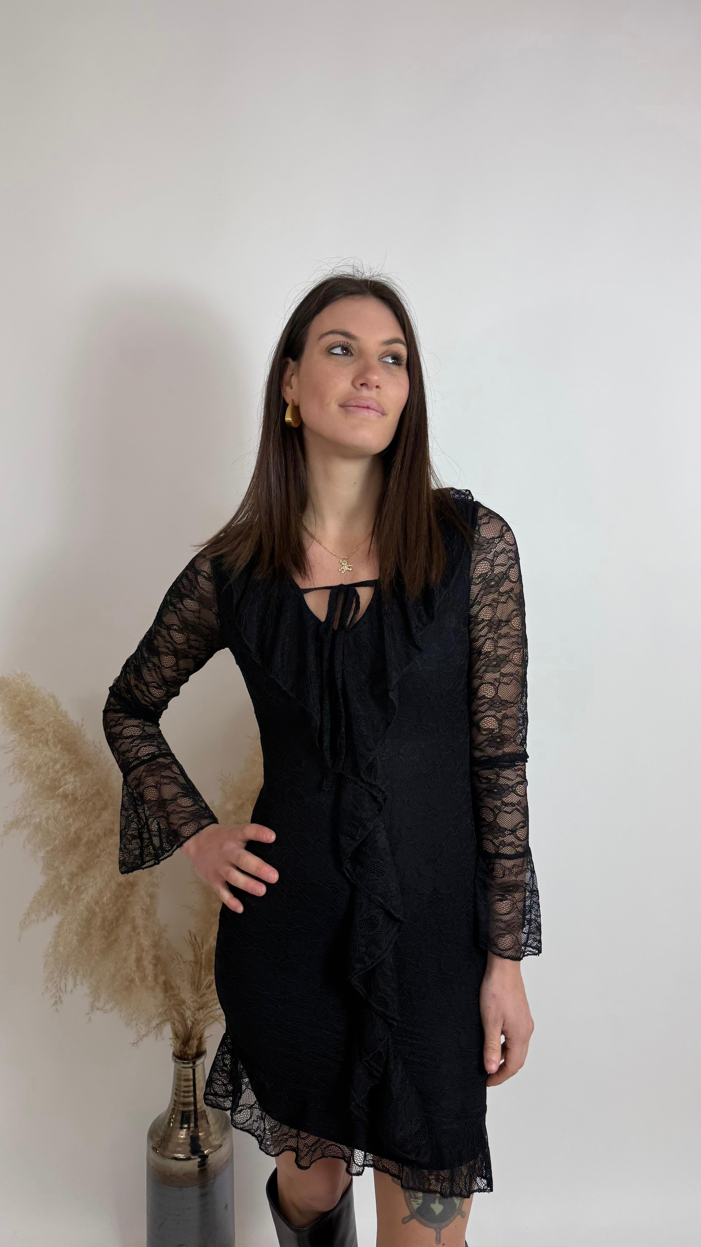 Minidress Lace Romance Nero