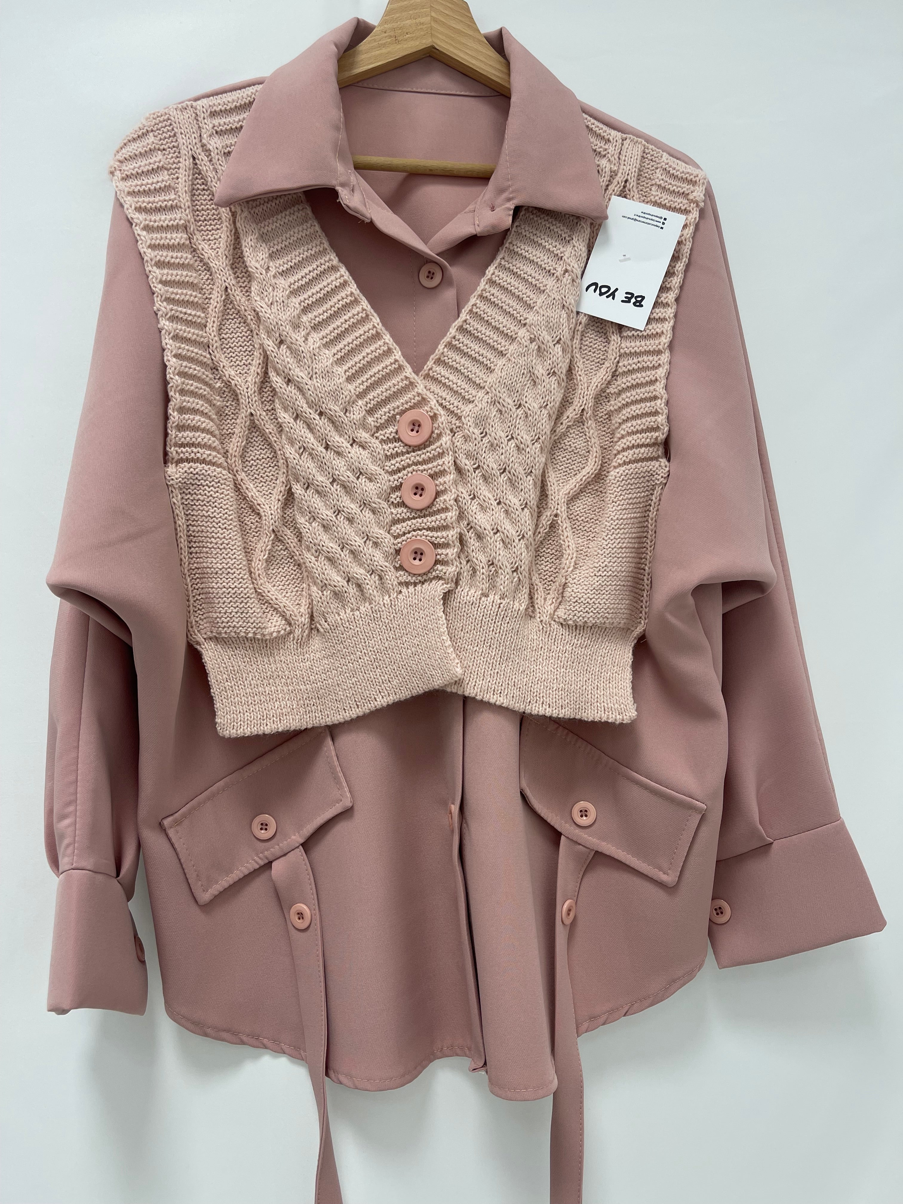 Camicia con Pull Rosa