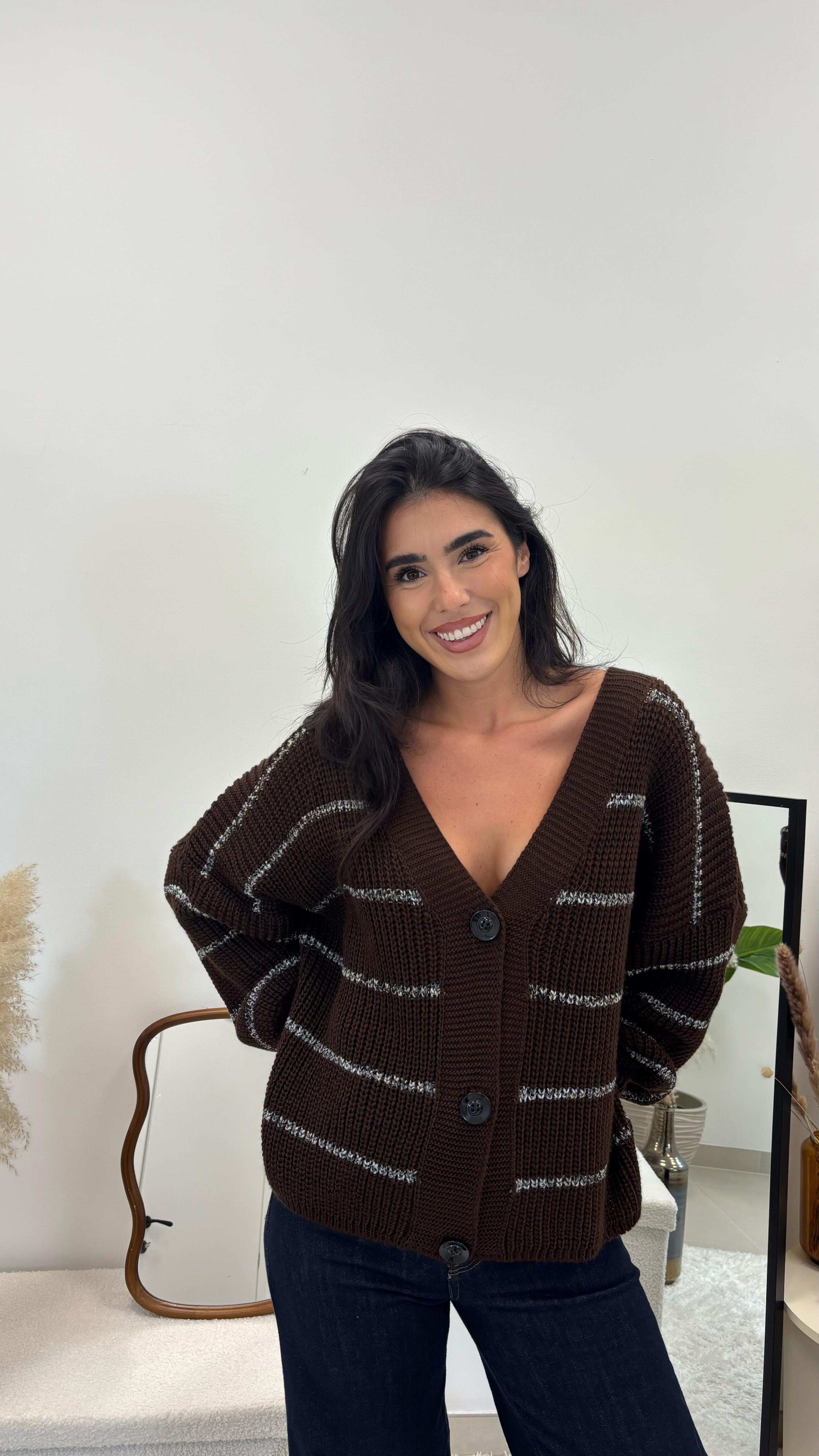 Cardigan Stripes Choco