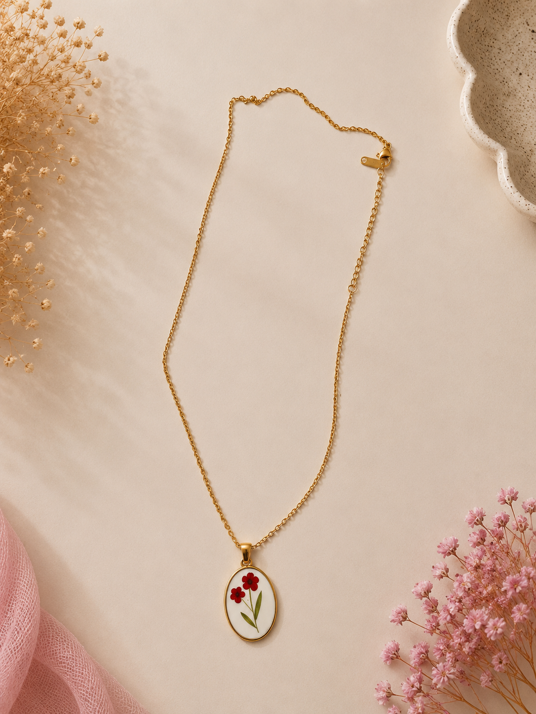 Collana Flower Cammeo