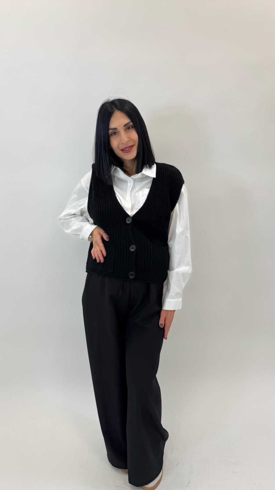 Jogger Tessuto Classico Nero
