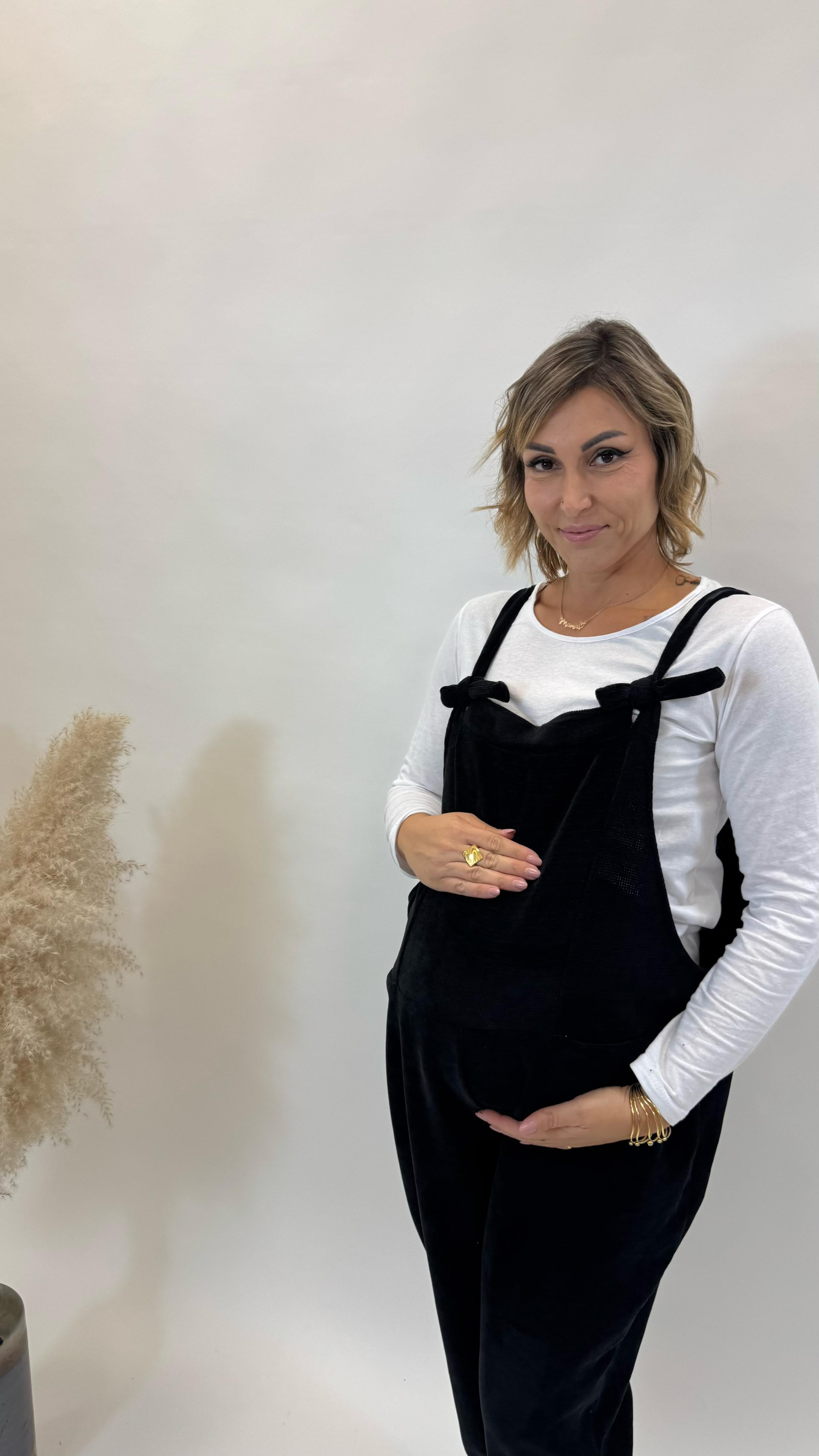 Salopette Balloon Nera