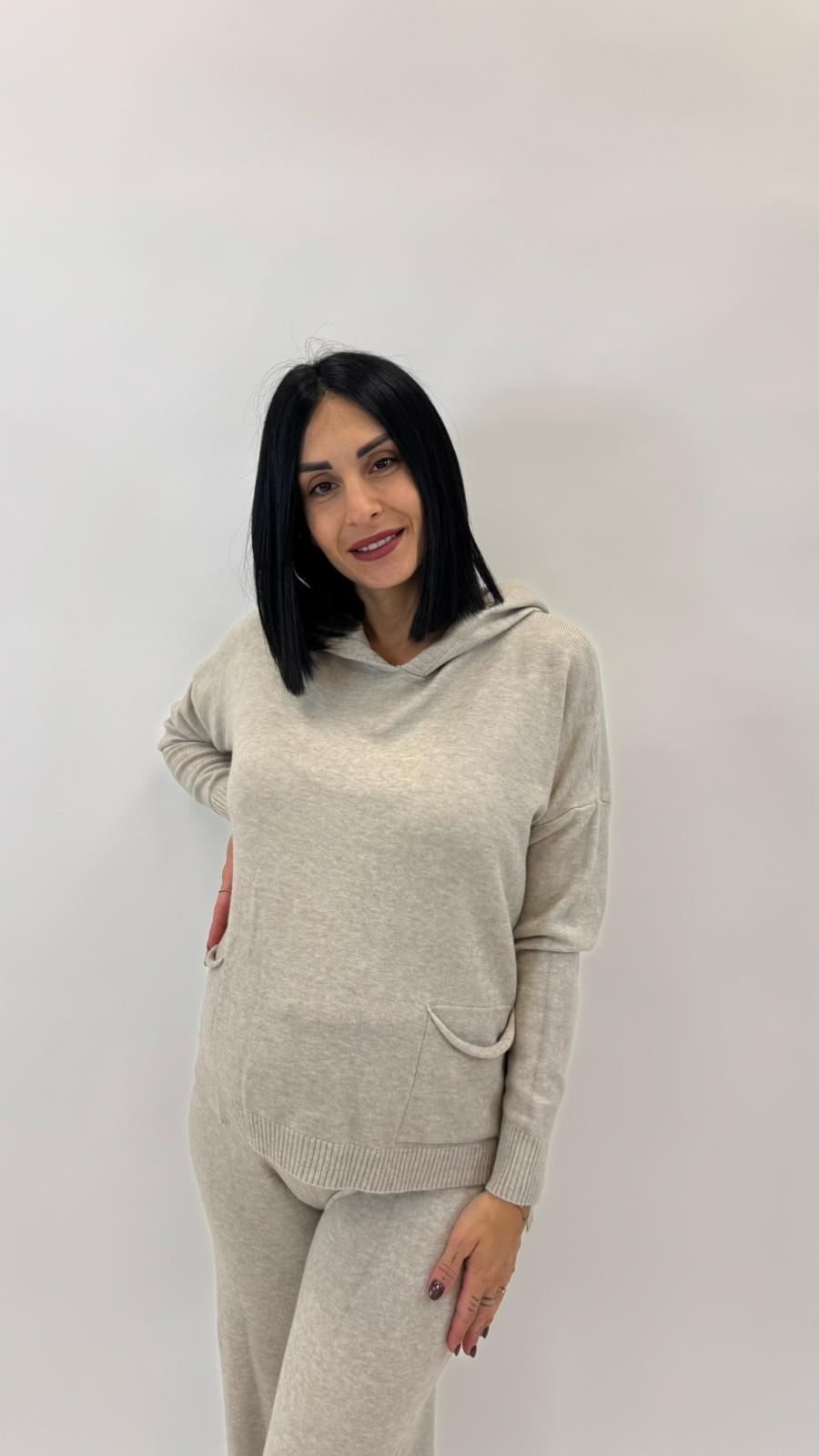 Sporty Set Maglina Morbida Tortora
