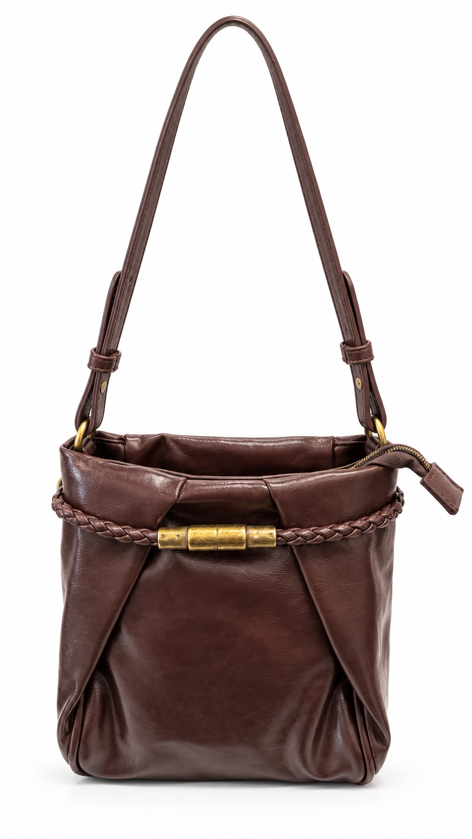 Borsa Braid Charm Testa di moro