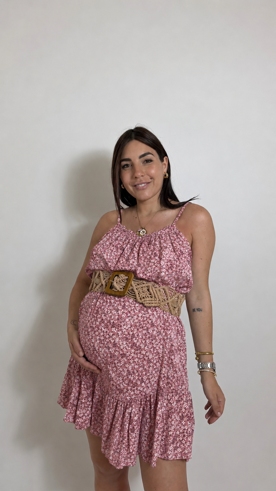 Mini Dress Bloom Rosa Antico