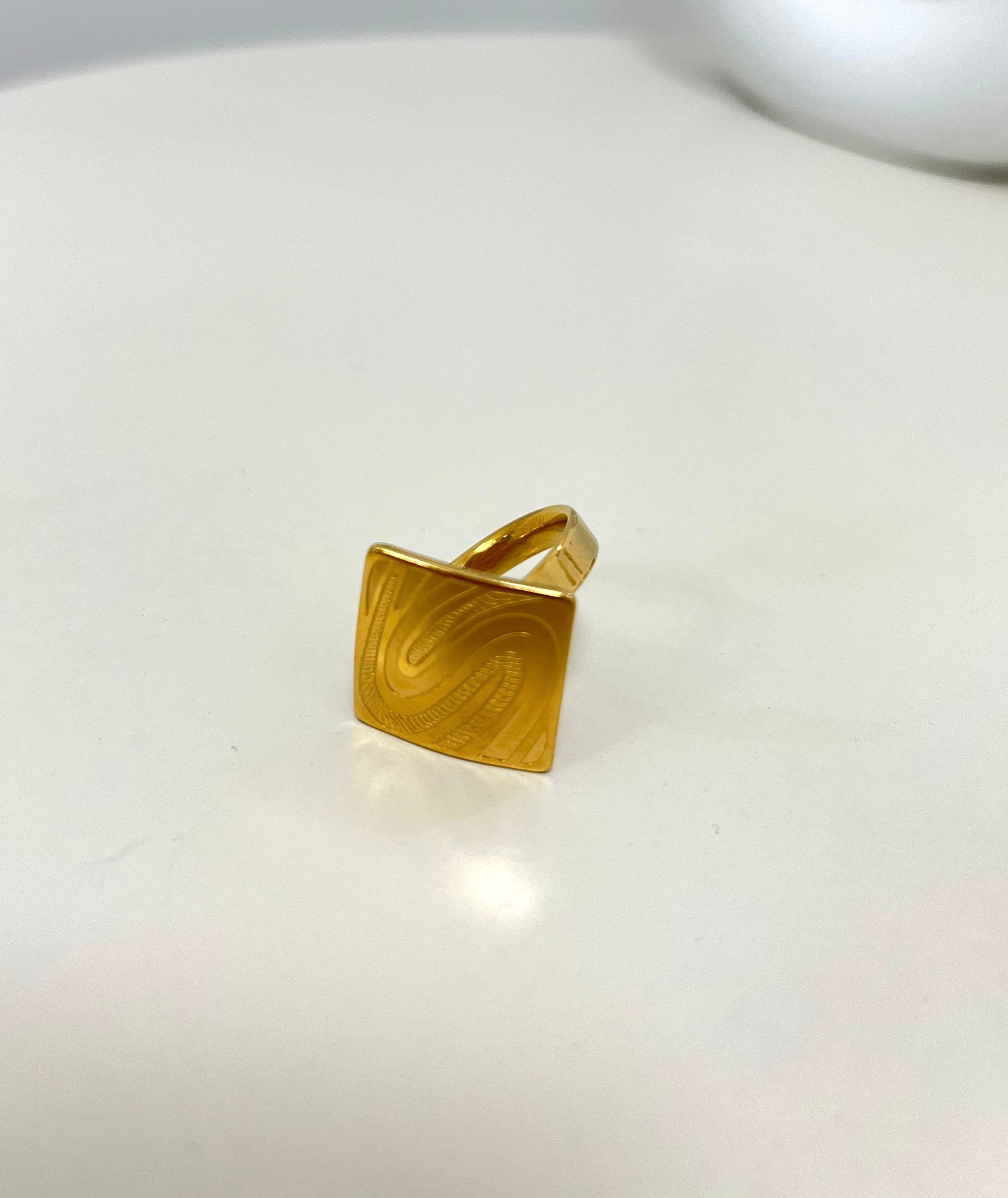 Anello Stripes Gold