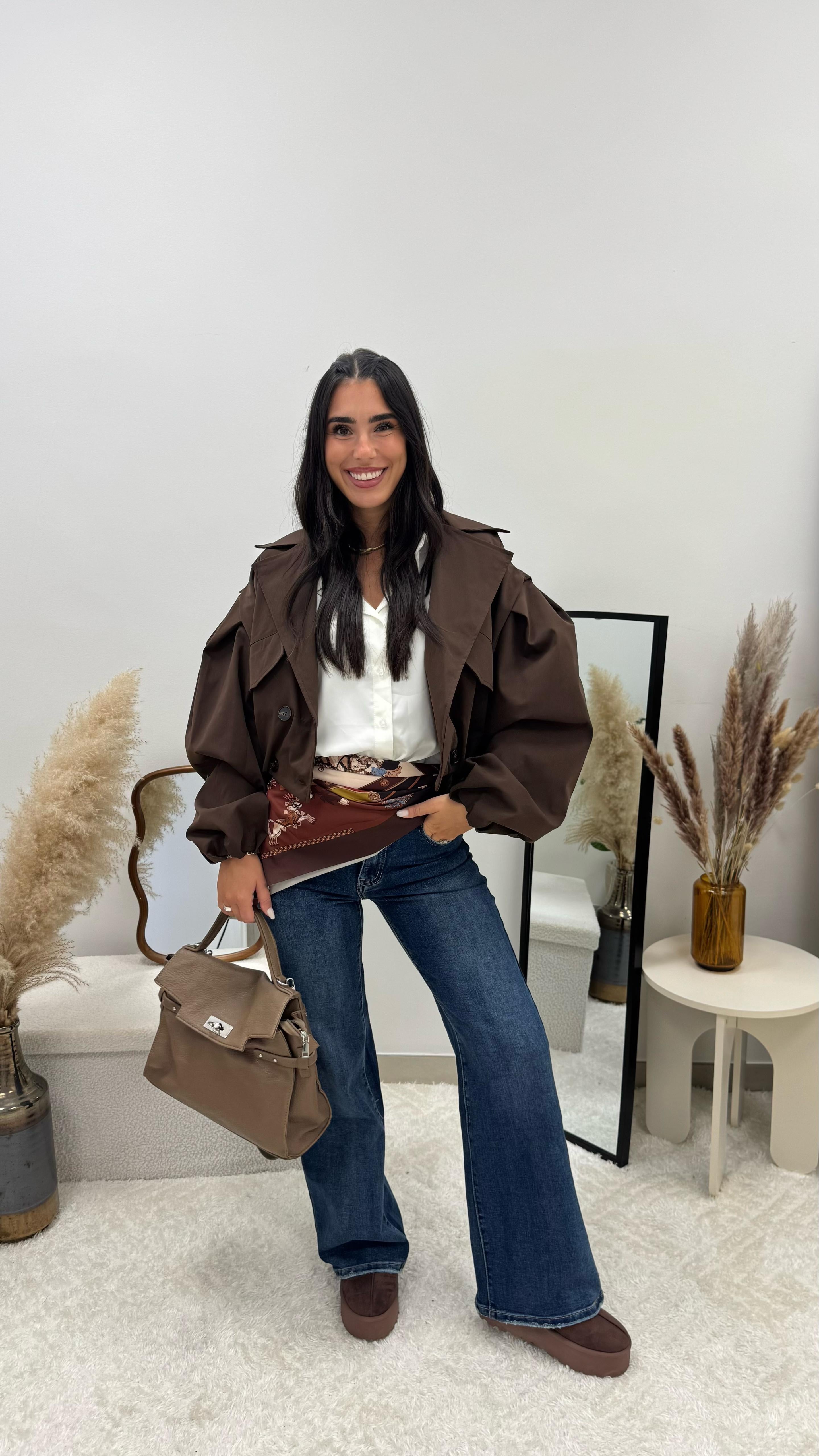 Mini Bomber Trench Choco
