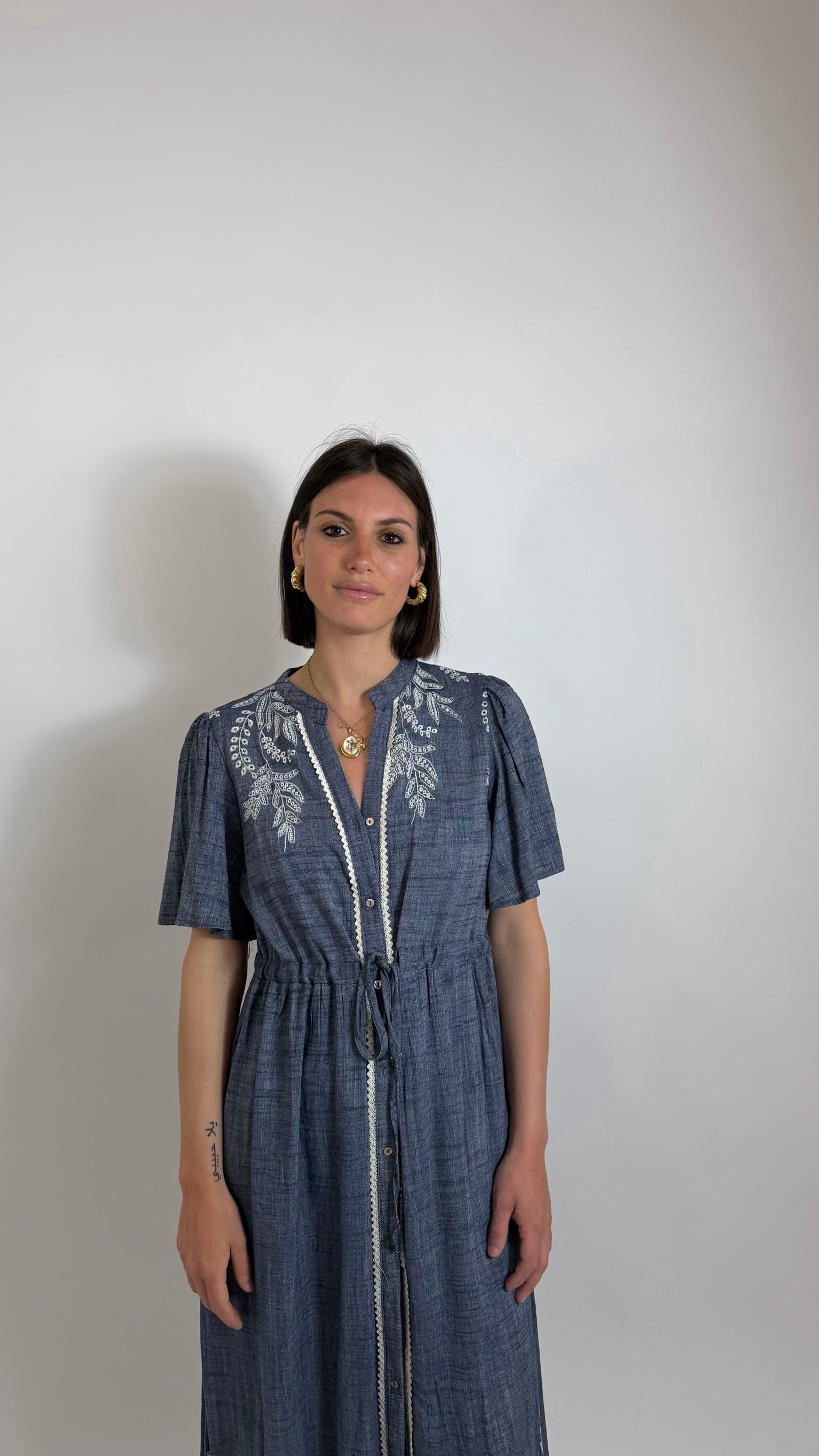 Maxi Dress Lino Denim