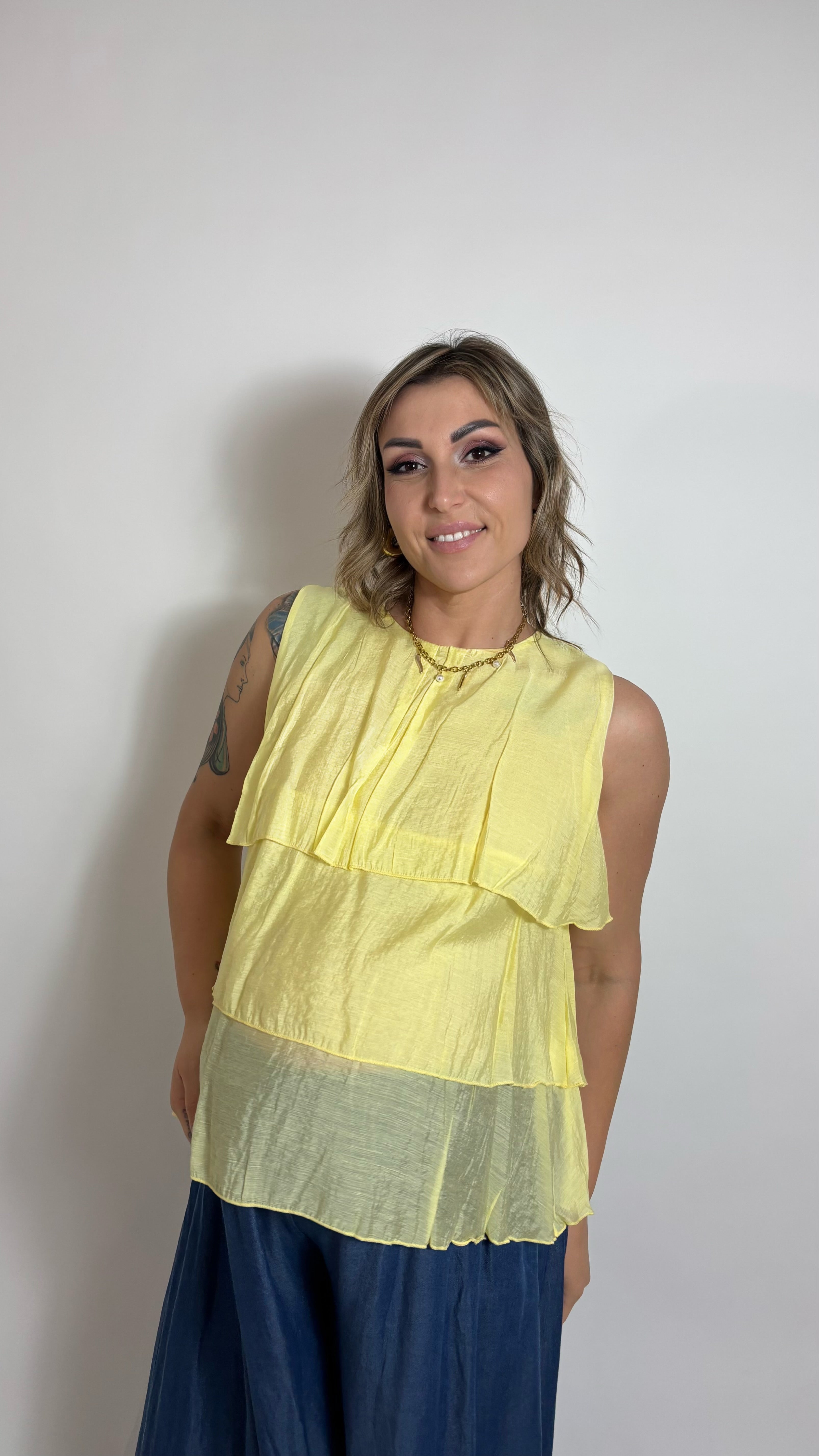 Canotta Volant Yellow