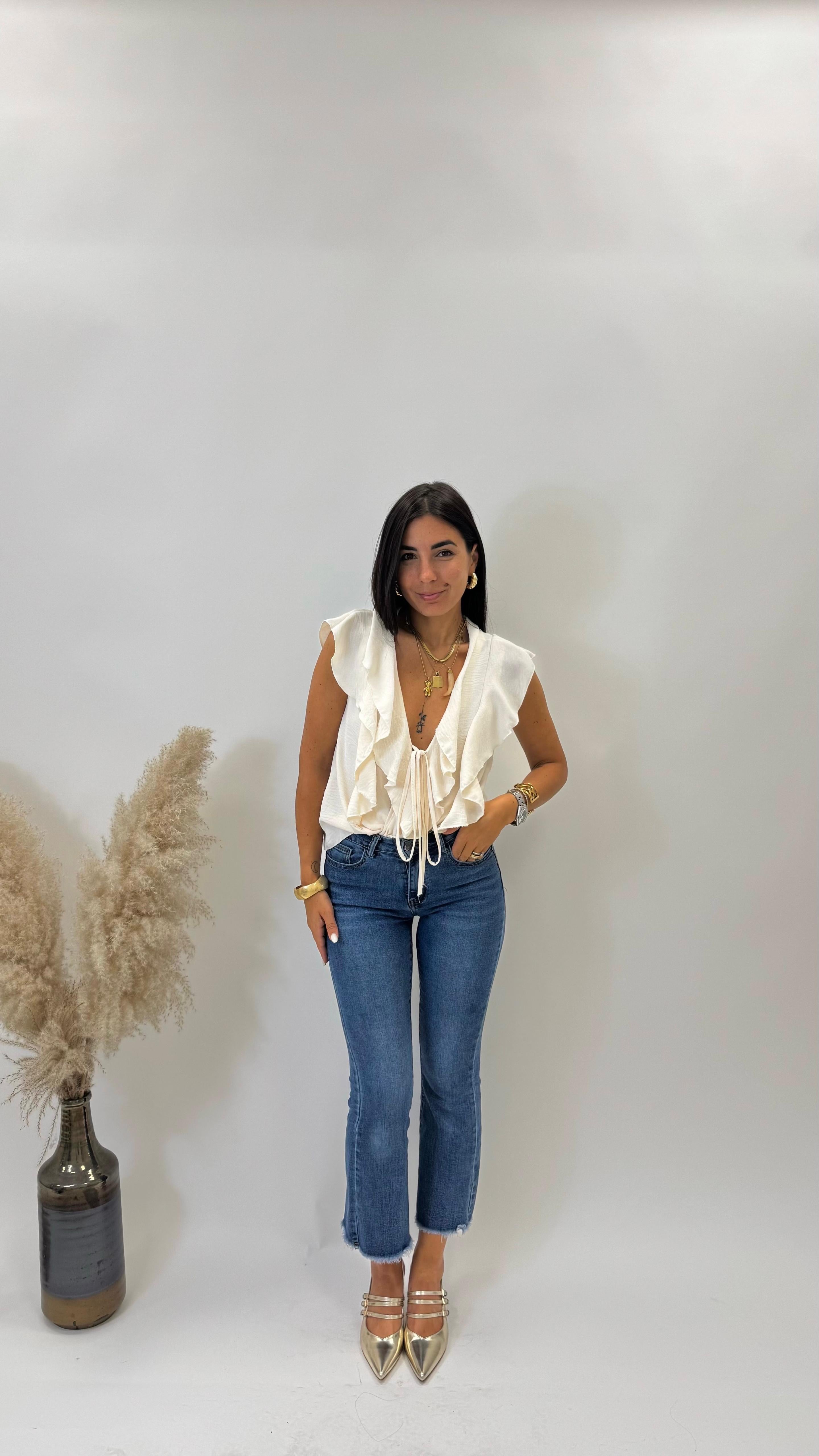 Slingback Con Tacco Gold