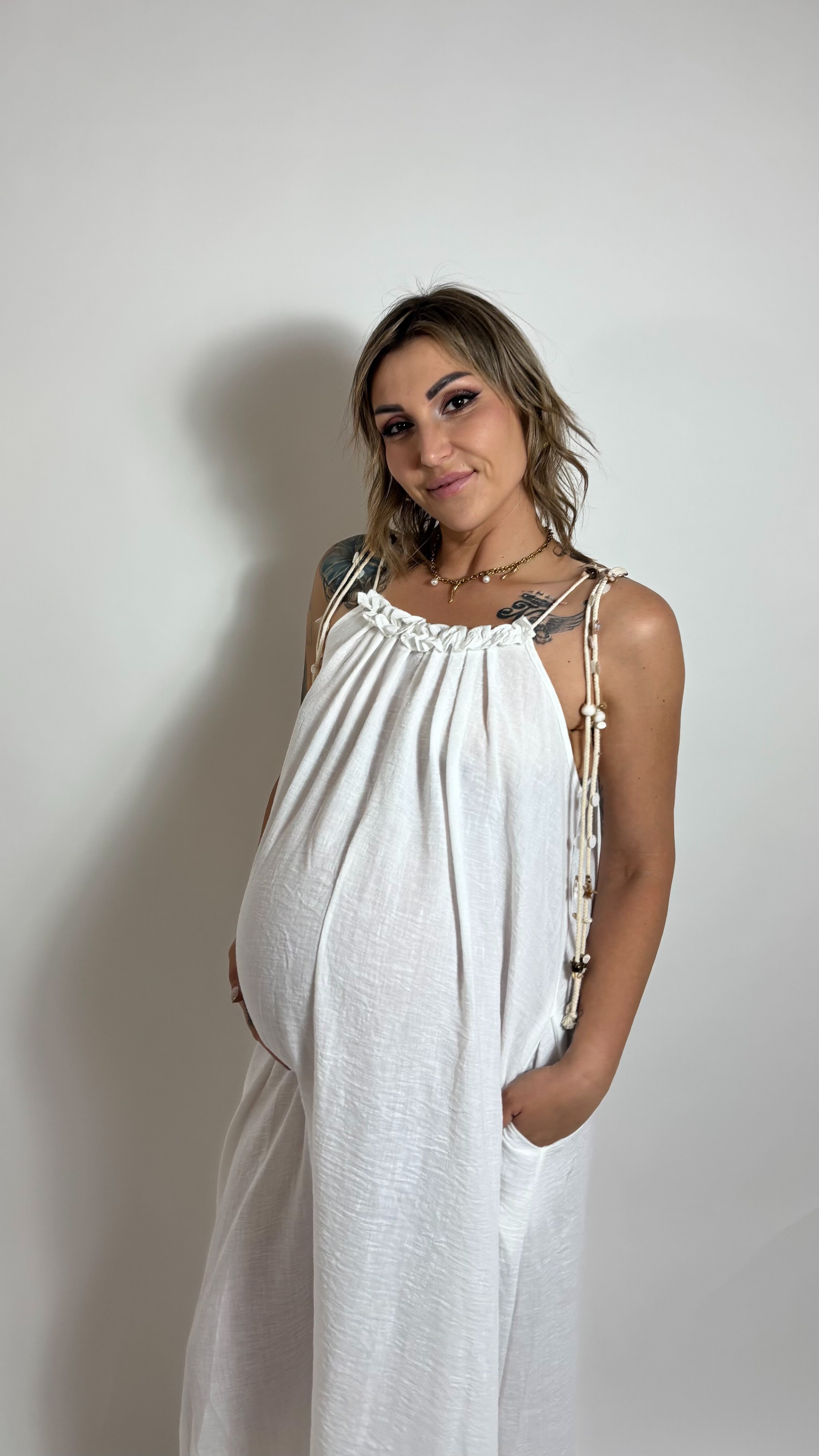Abito Shell Bianco