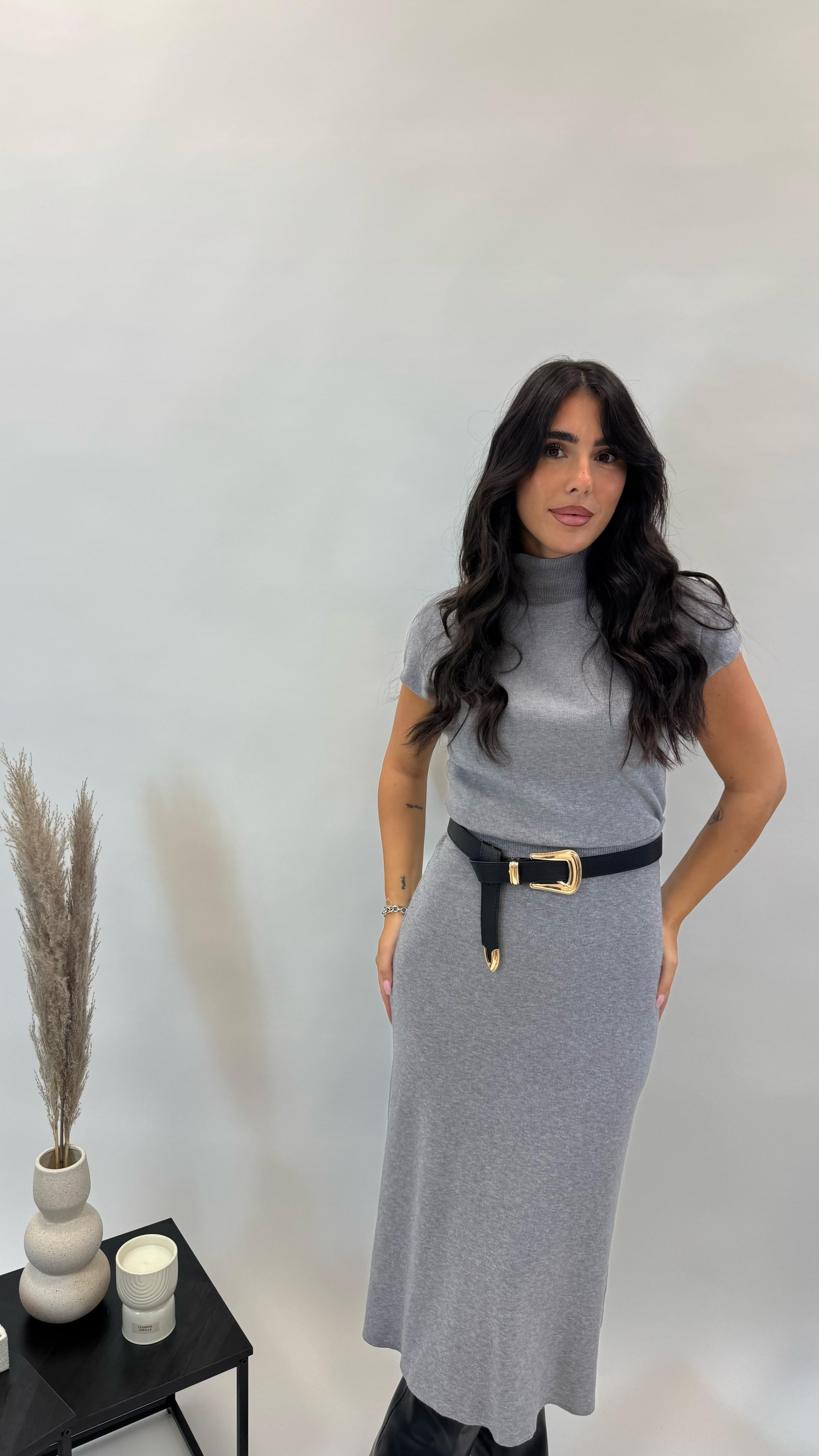 Set Longuette e Dolcevita Grigio Perla
