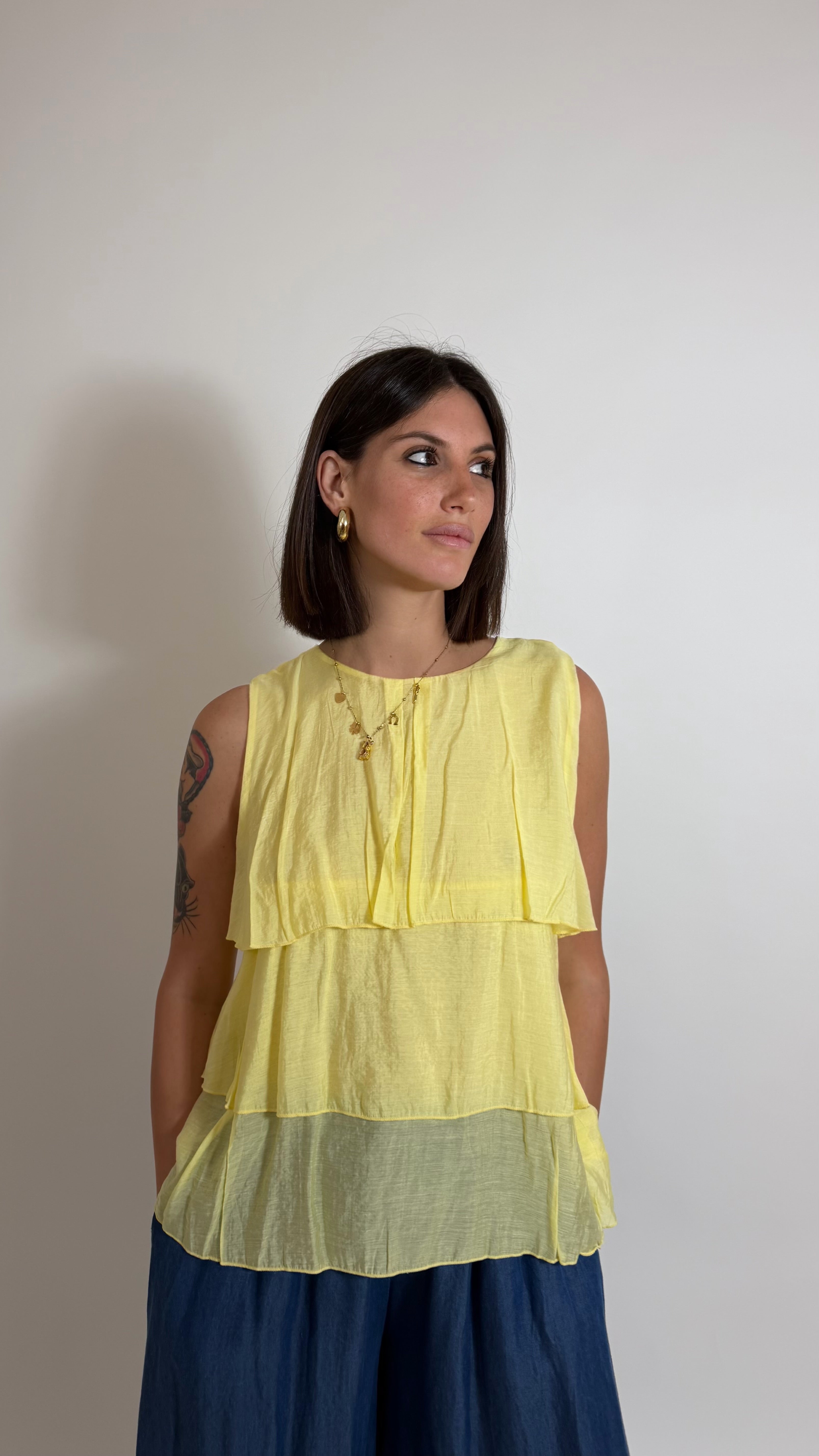 Canotta Volant Yellow